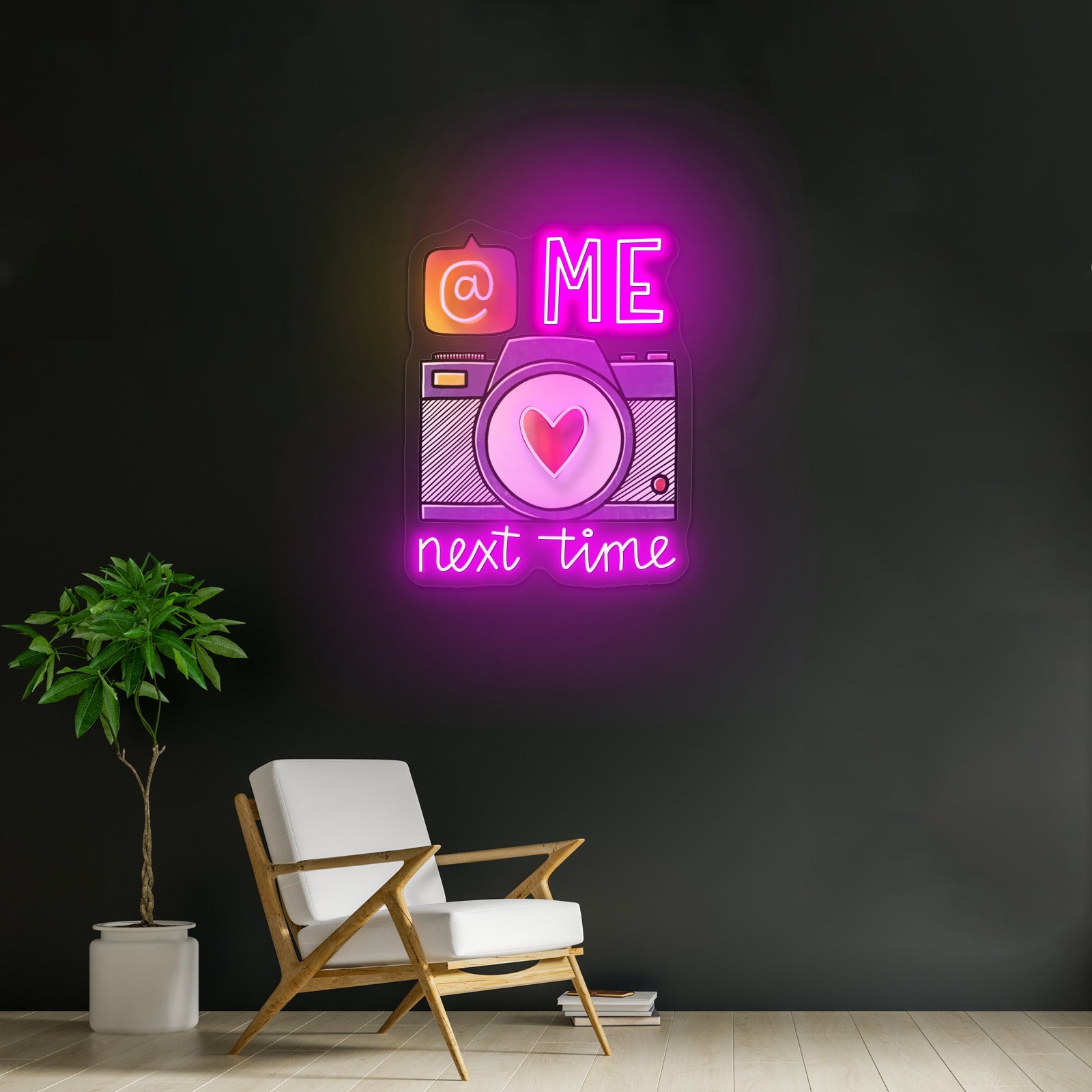 Me Next Time Instagram Led For Wall Decor Artwork Neon Garage Signs - Shineneon