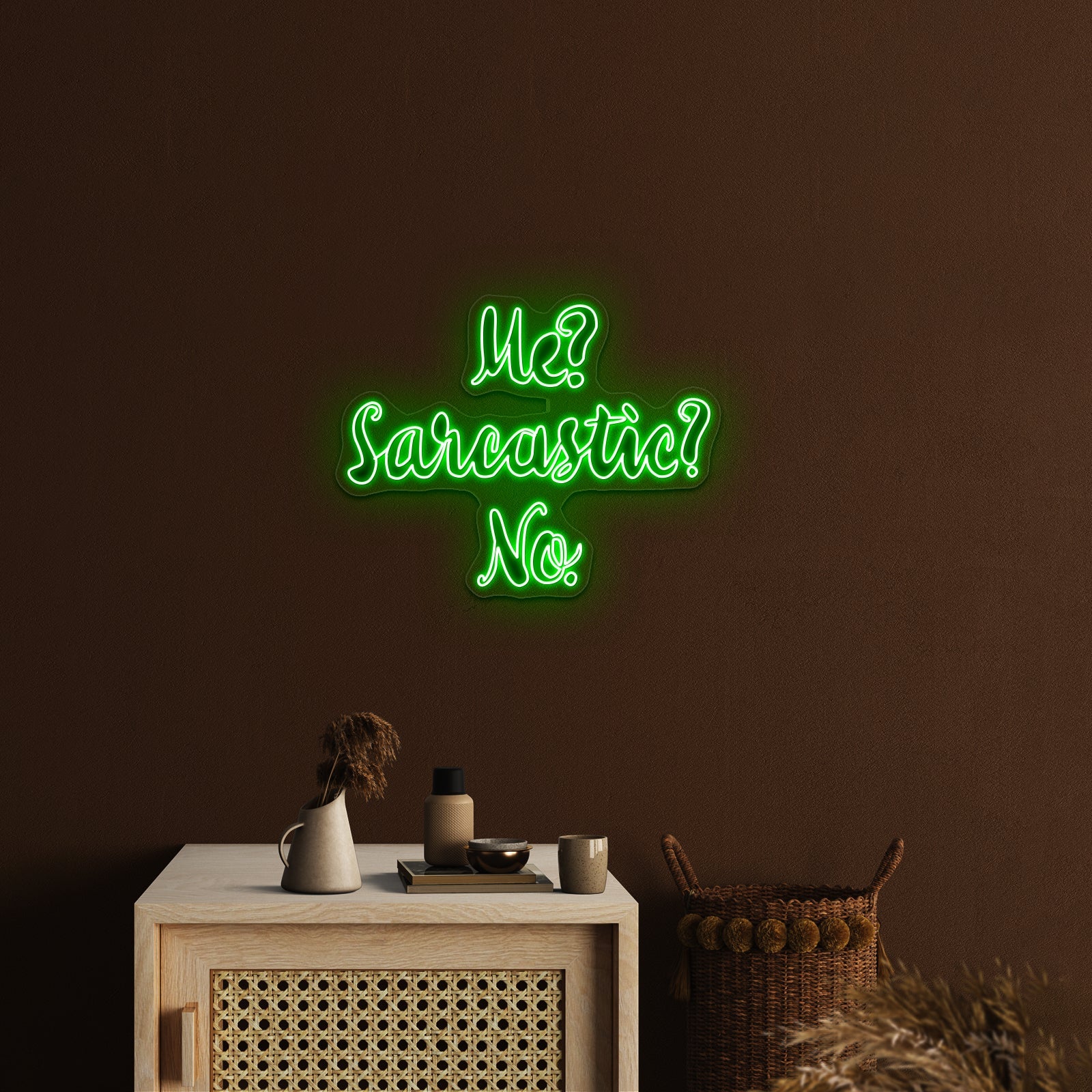 Me Sarcastic No Artwork Home Decor - Shineneon