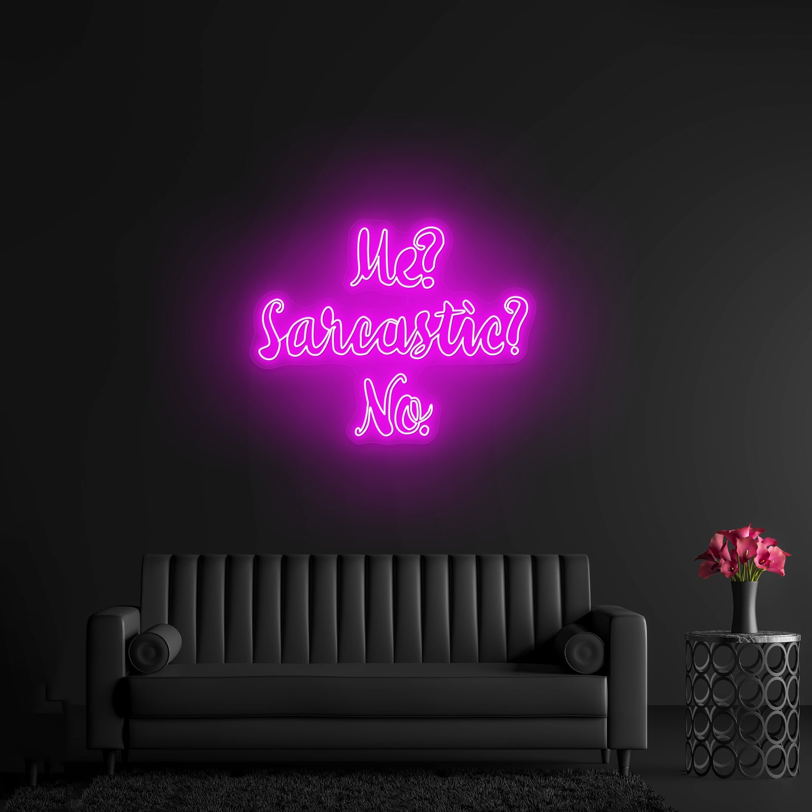 Medicated And Motivated Pink Artwork Neon Wall Signs