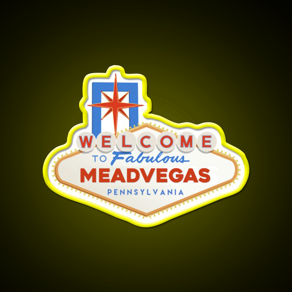 Meadvegas Welcome Led Neon Sign Open Sign Rgb Color - Custom LED neon sign front view