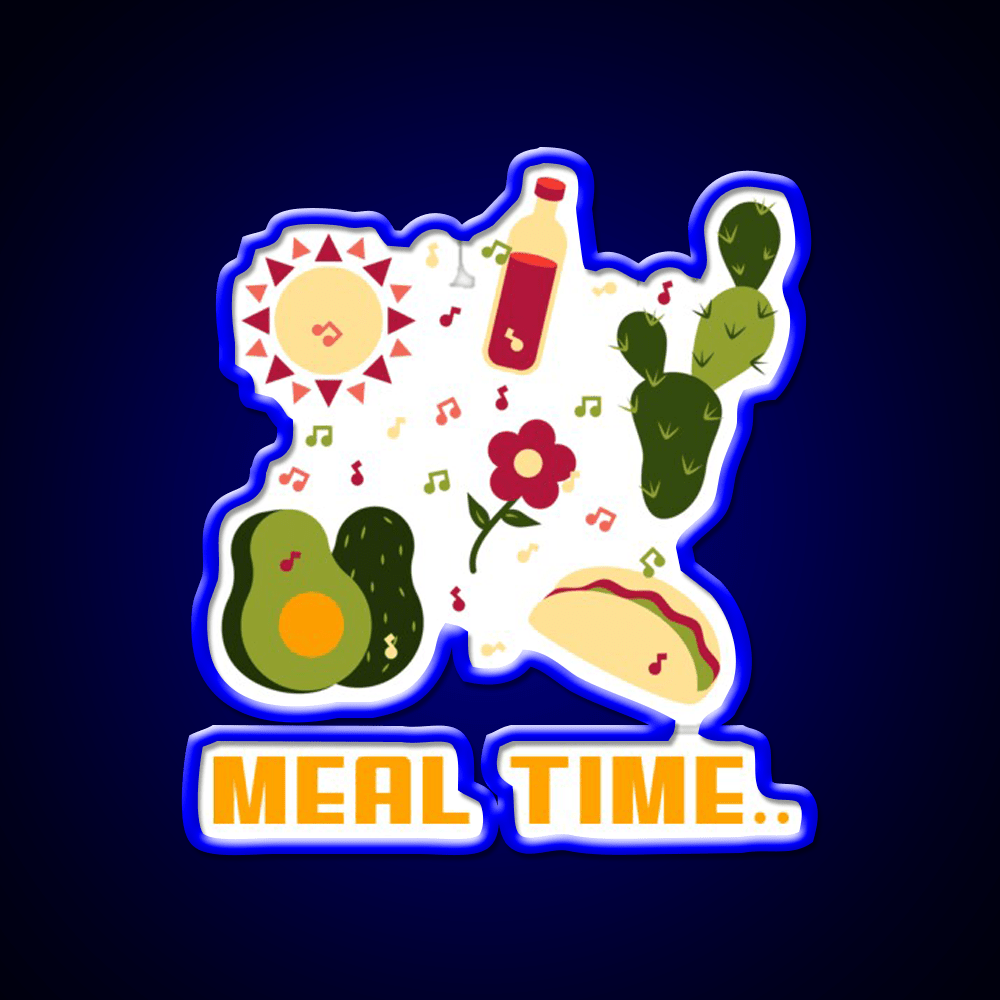 Meal Time Snack Food Led Neon Sign Rgb Color - Shineneon