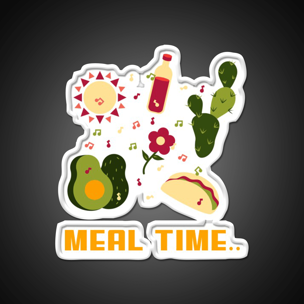 Meal Time Snack Food Led Neon Sign Rgb Color - Shineneon