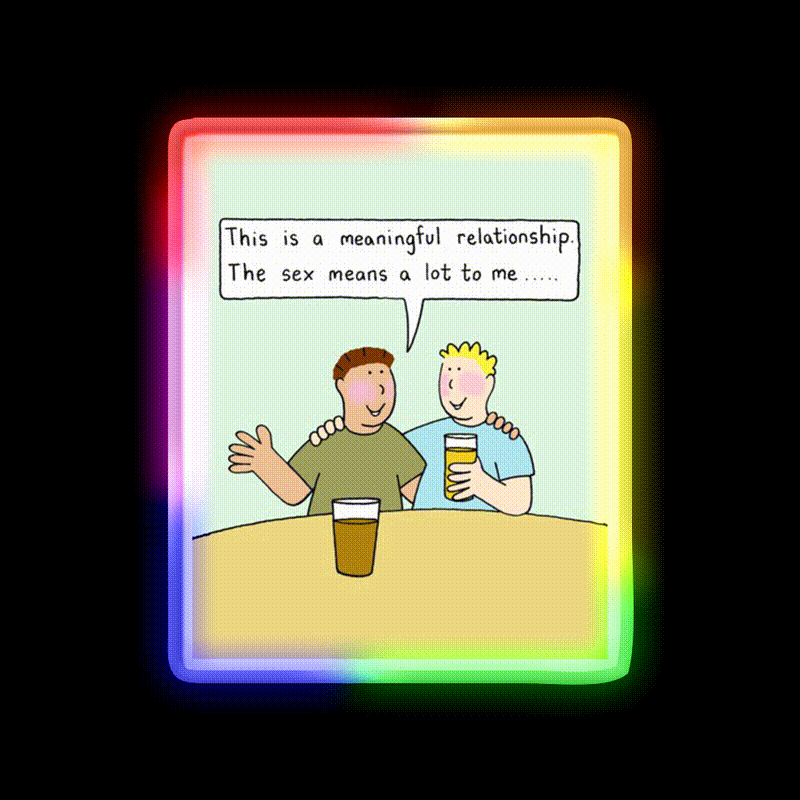Meaningful Gay Relationship Humor Man Cave Bar Led Neon Sign Rgb Color