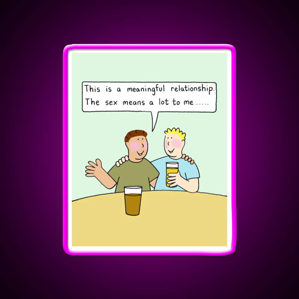 Meaningful Gay Relationship Humor Man Cave Bar Led Neon Sign Rgb Color