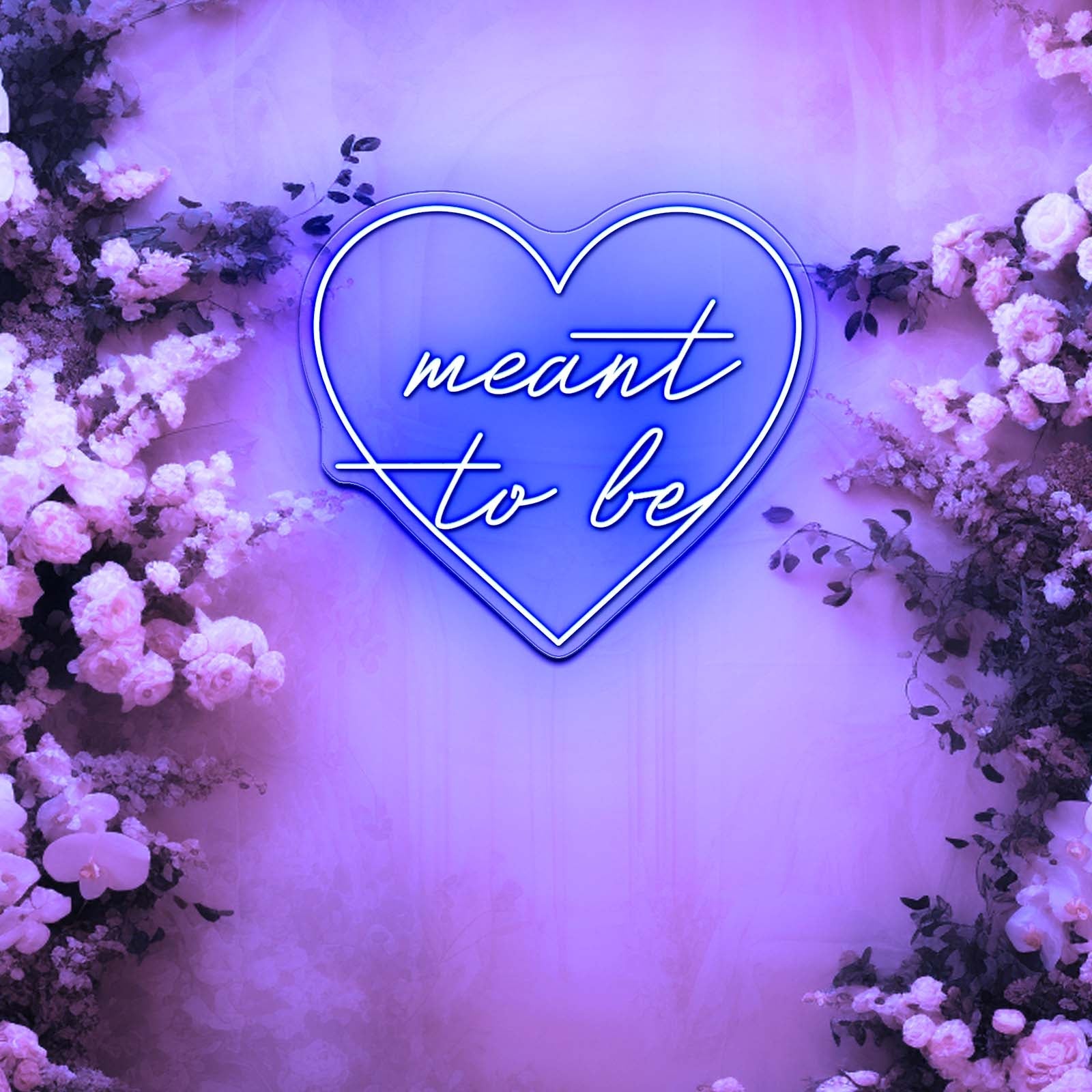Meant To Be Wedding Love Artistic Neon Signs Wall Art Led Signs - Shineneon