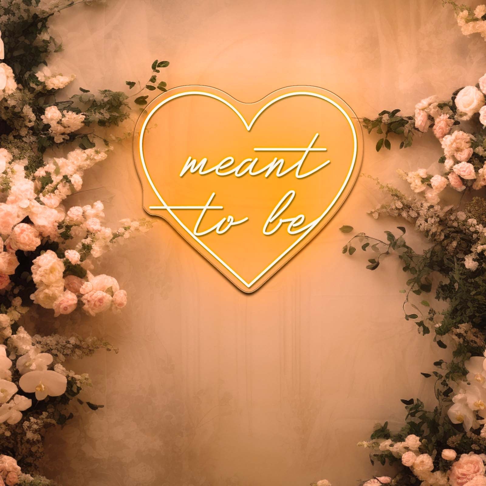 Meant To Be Wedding Love Artistic Neon Signs Wall Art Led Signs - Shineneon