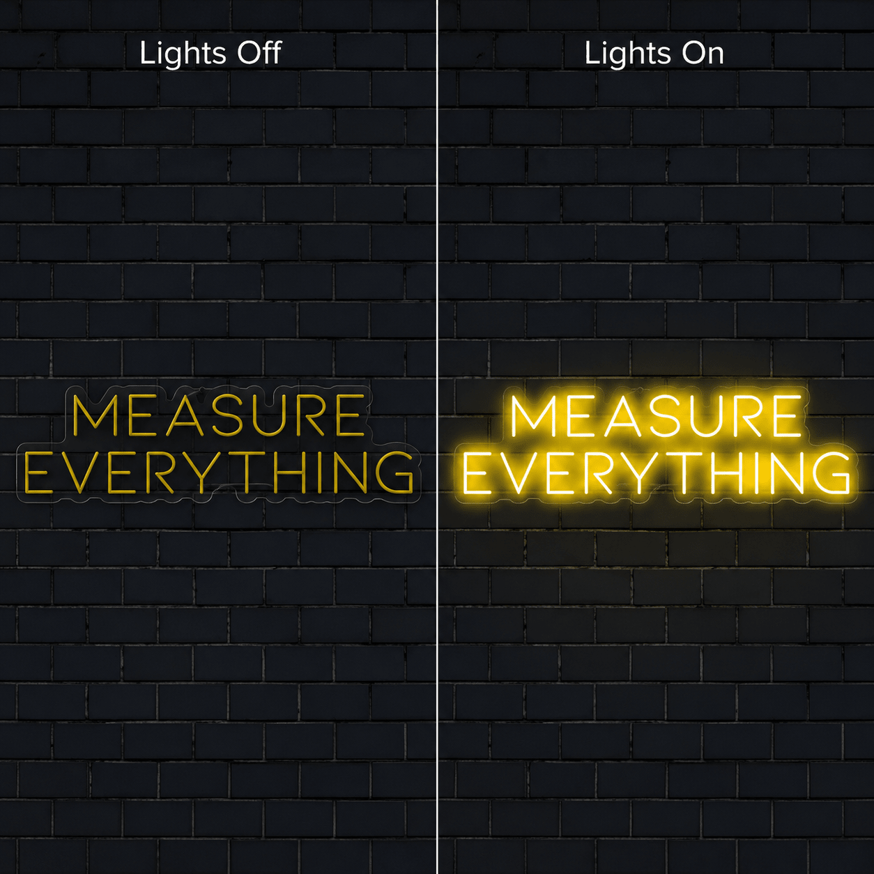Measure Everything Wall Decor LED Neon Sign - Shineneon