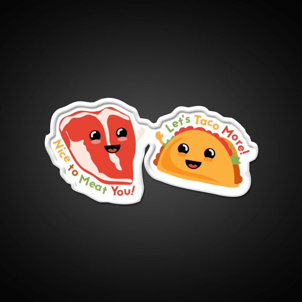 Meat Greet Taco Led Neon Sign Mexican Food Sign Rgb Color - Shineneon