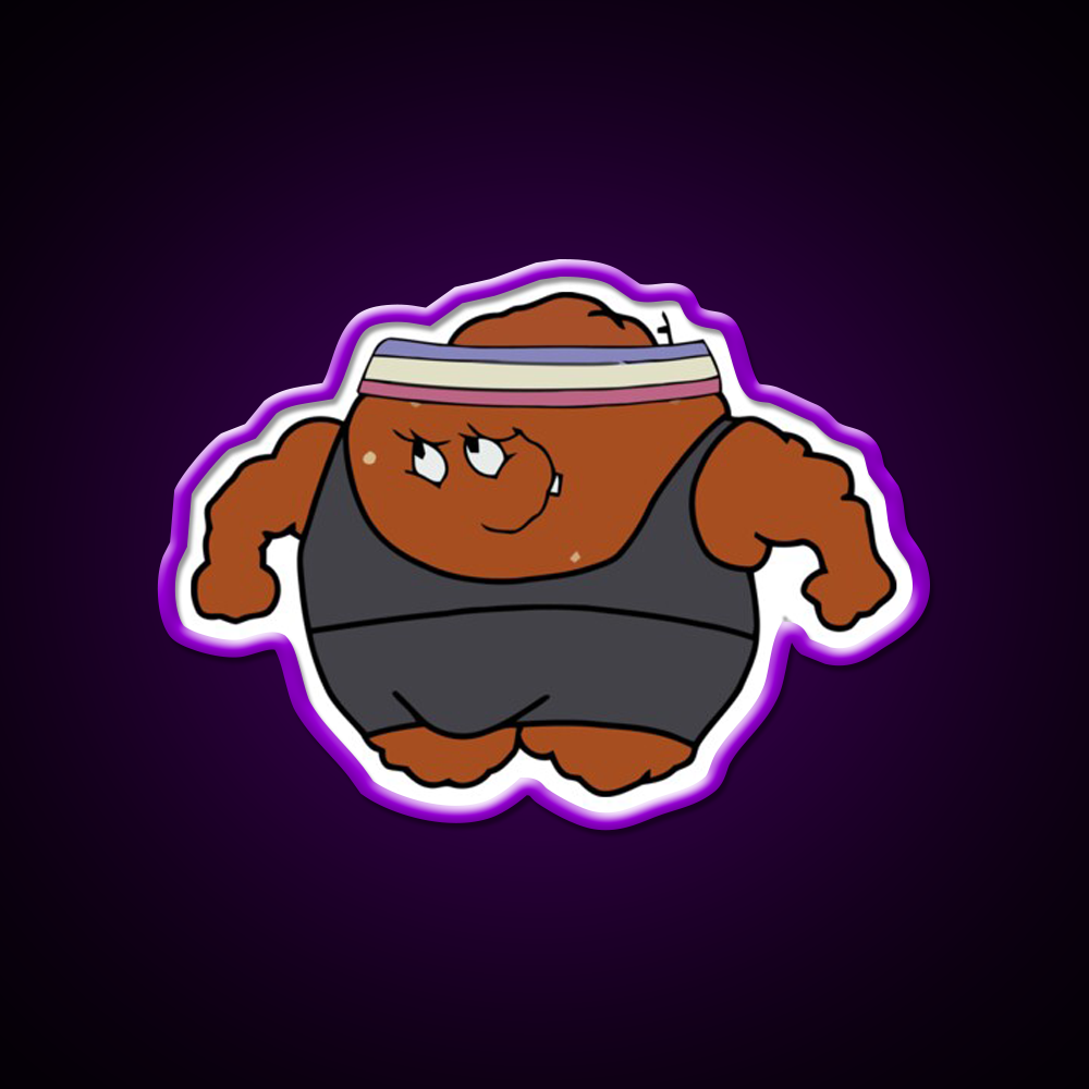 Meatwad Gym Fitness Led Neon Sign Rgb Color - LED neon sign view 9