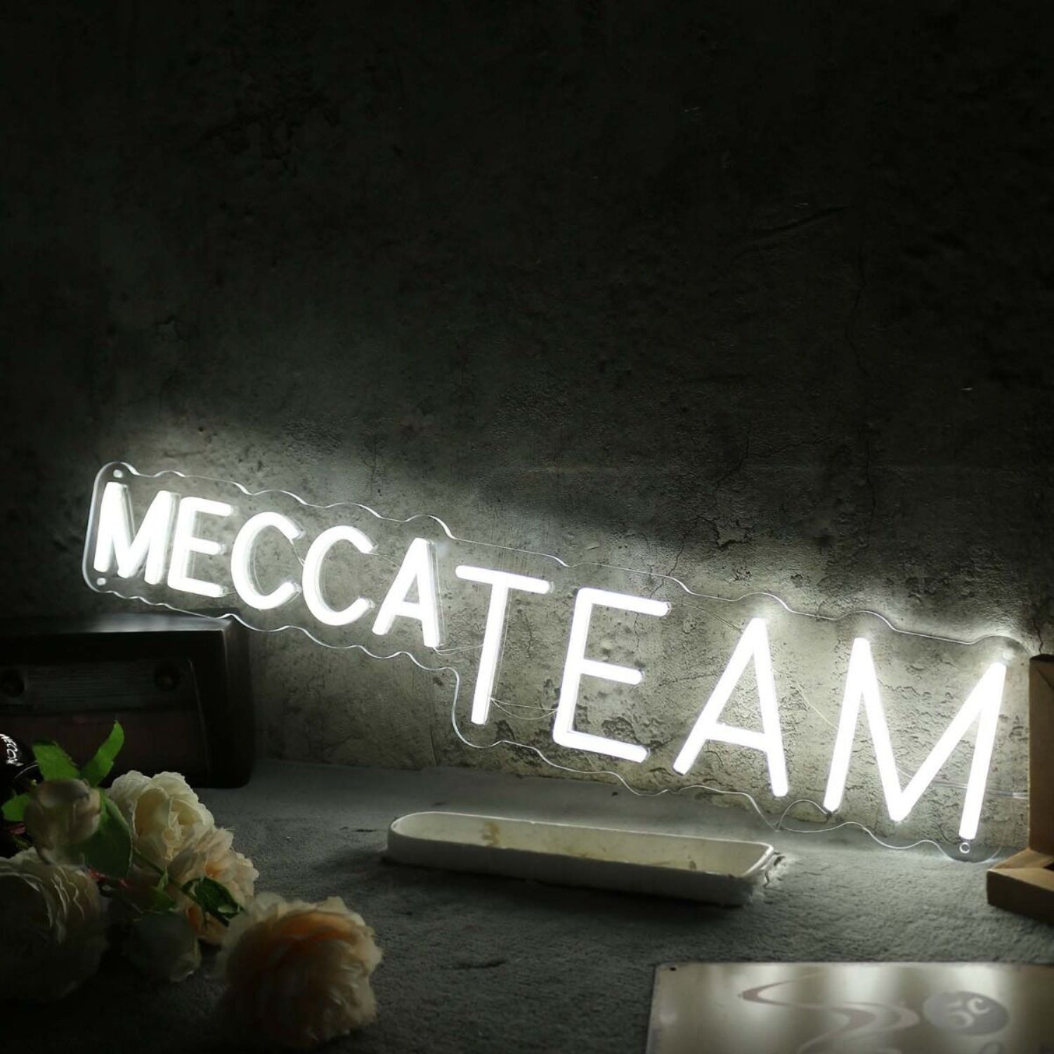 Mecca Team White Led Neon Sign - Shineneon