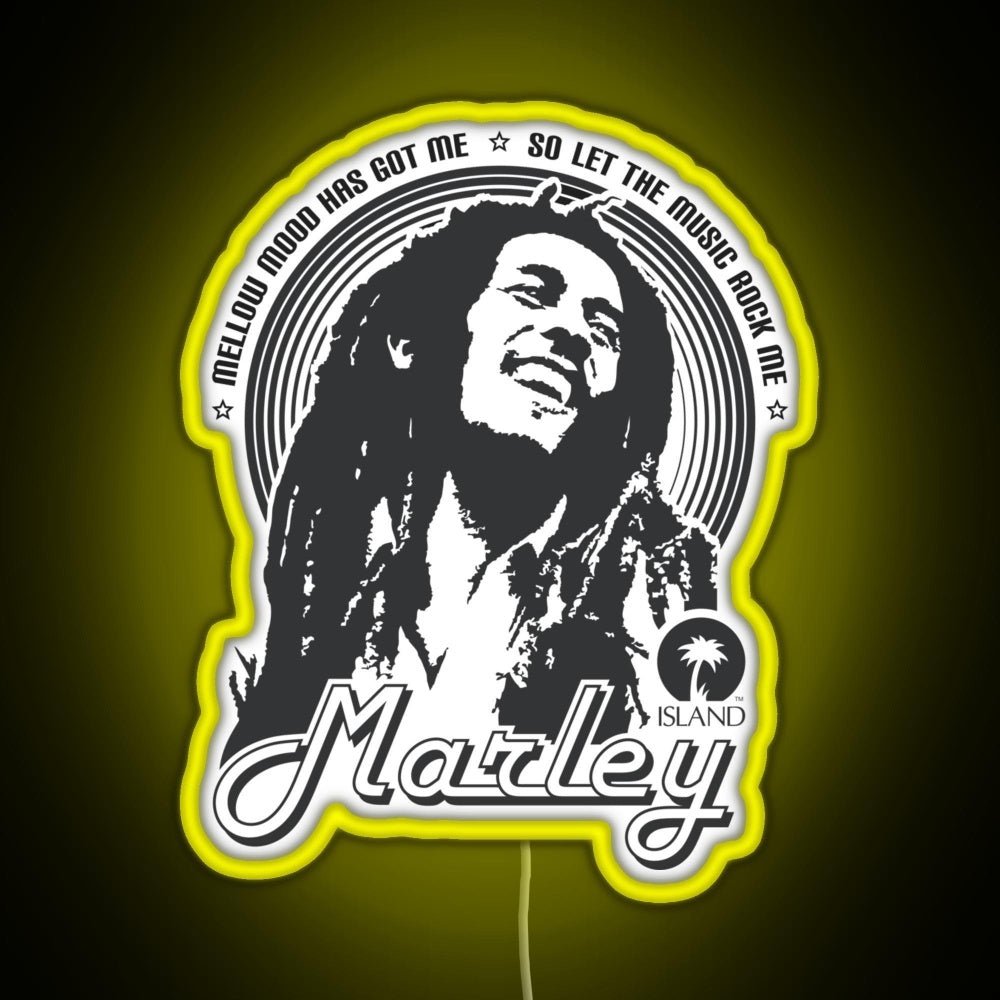 Mecha Bob Marley Rgb Led Neon Sign Pop Wall Art - Shineneon