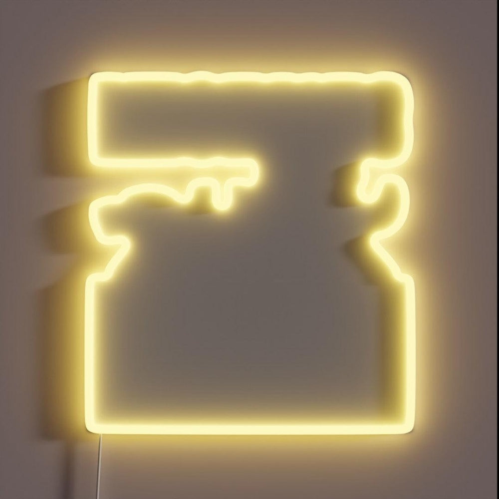 Mechanic In Training Funny Novelty Mens Mechanic Rgb Led Neon Sign - Custom LED neon sign front view