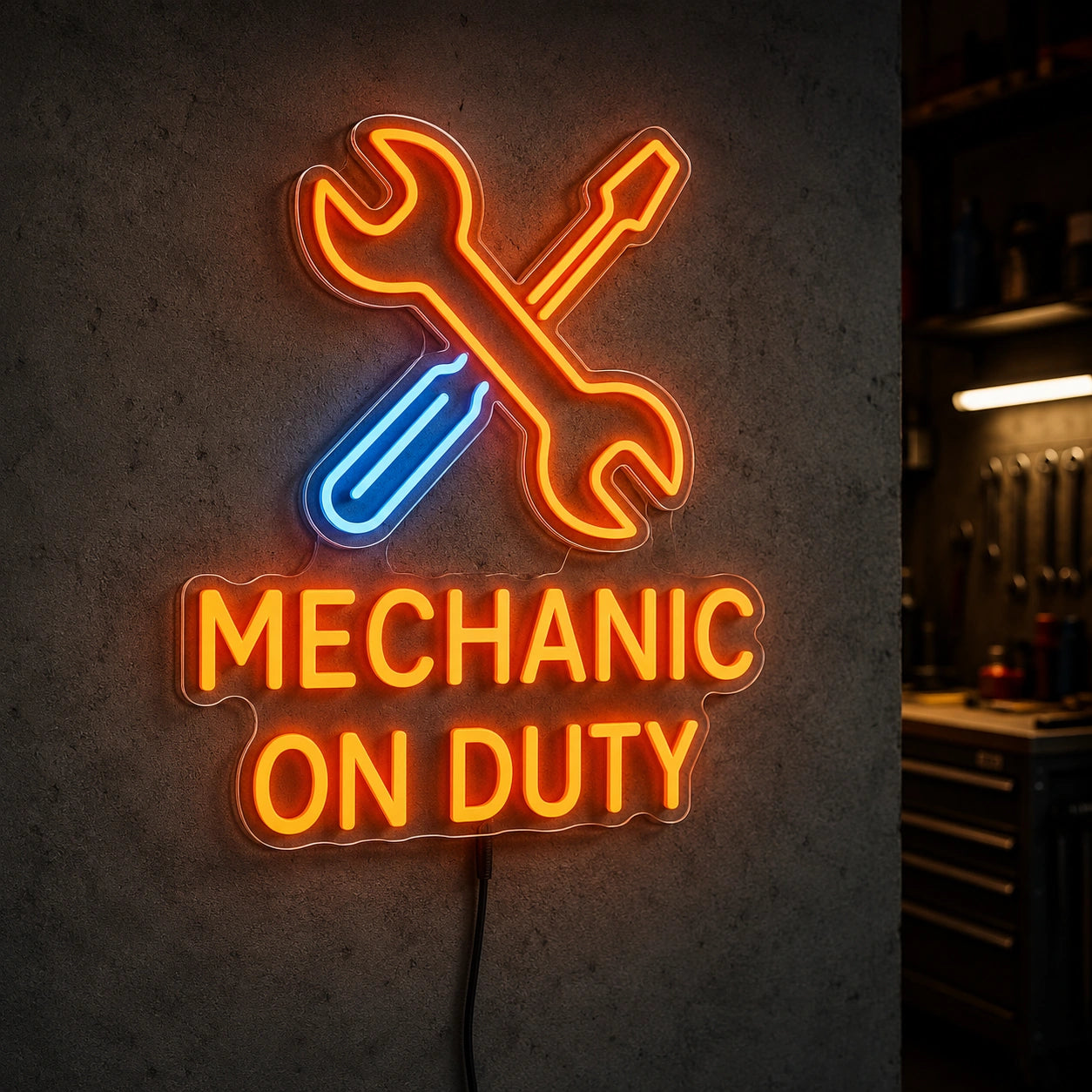 Mechanic On Duty Tools Neon Sign LED Neon Sign high-converting product image