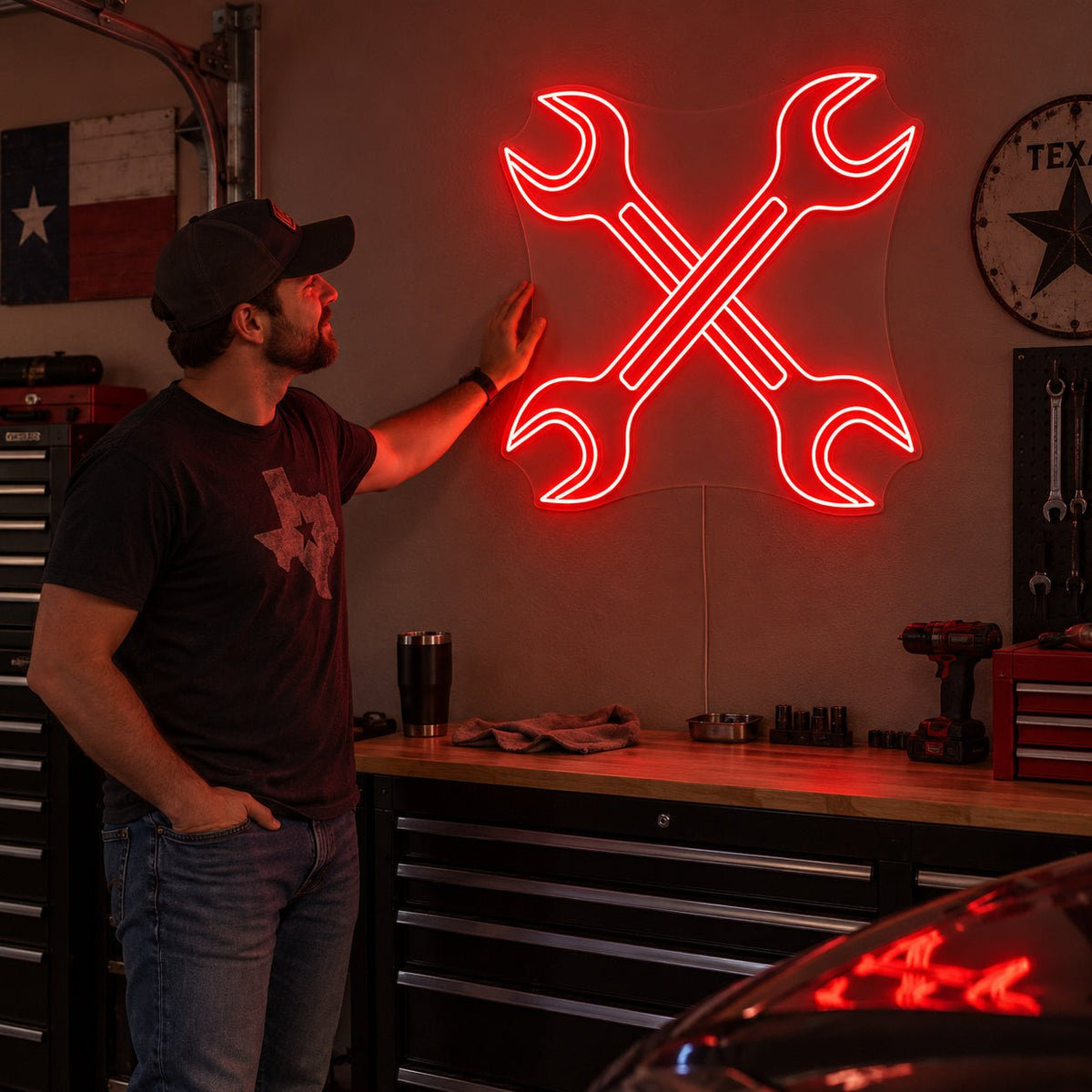 Mechanic Wrenches LED Neon Sign - Shineneon