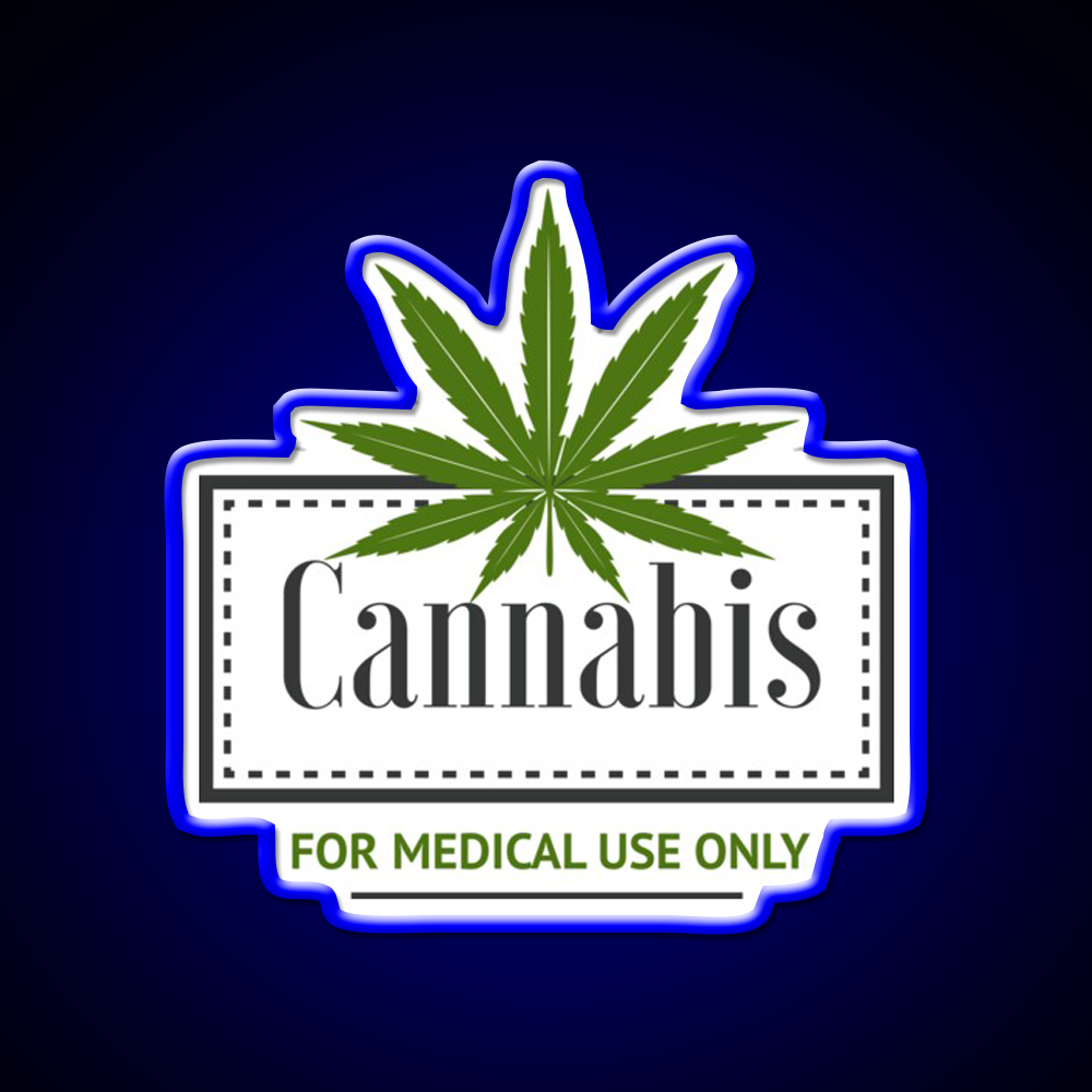Medical Hemp Inspired Green Leaf Led Neon Sign 420 Neon Decor Rgb Color - LED neon sign view 5