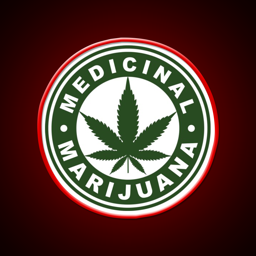 Medical Hemp Inspired Green Leaf Led Neon Sign Rgb Color - LED neon sign view 10