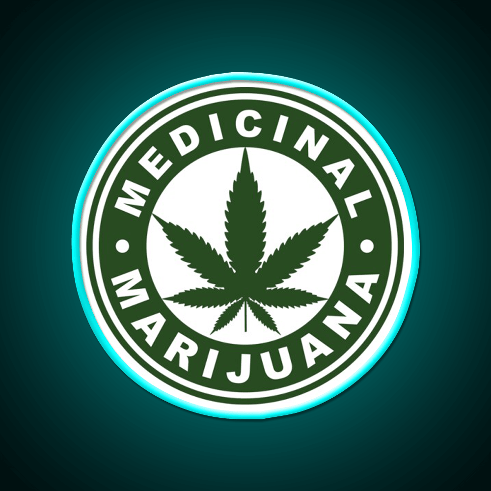 Medical Hemp Inspired Green Leaf Led Neon Sign Rgb Color - Shineneon
