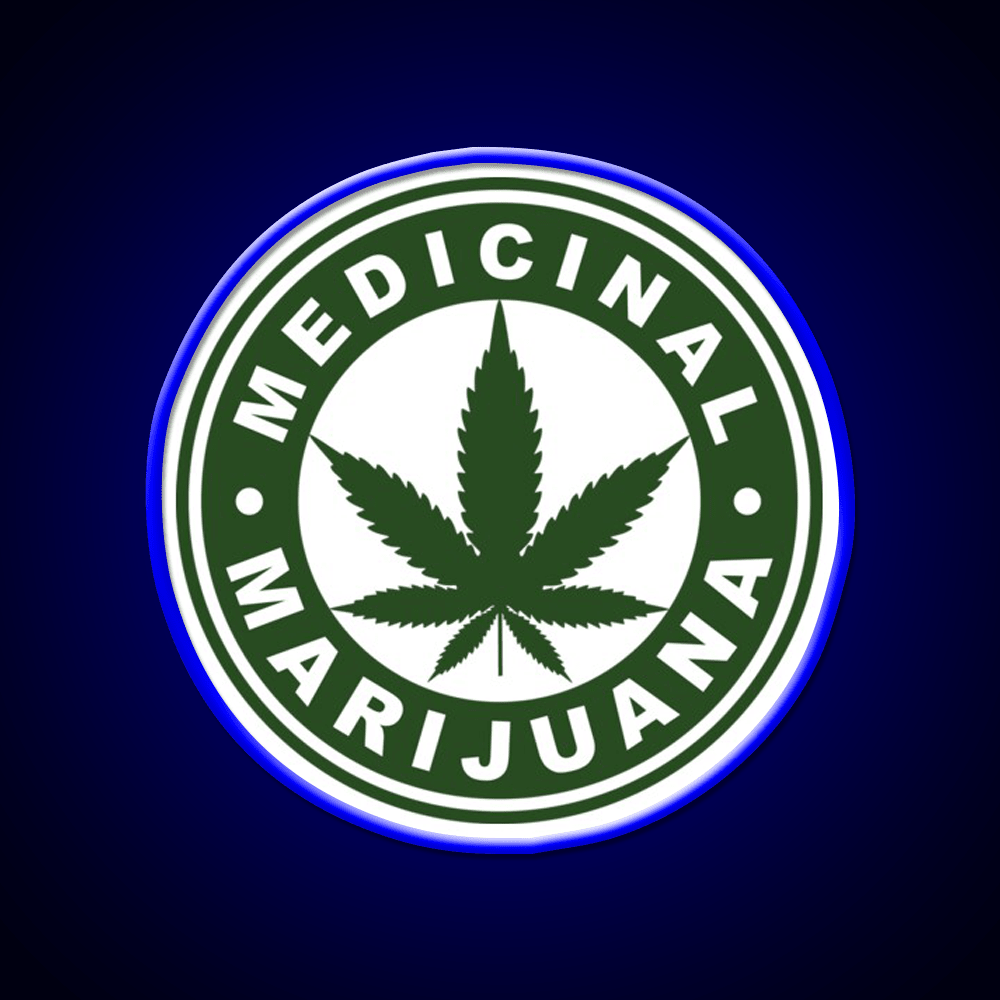Medical Hemp Inspired Green Leaf Led Neon Sign Rgb Color - Shineneon