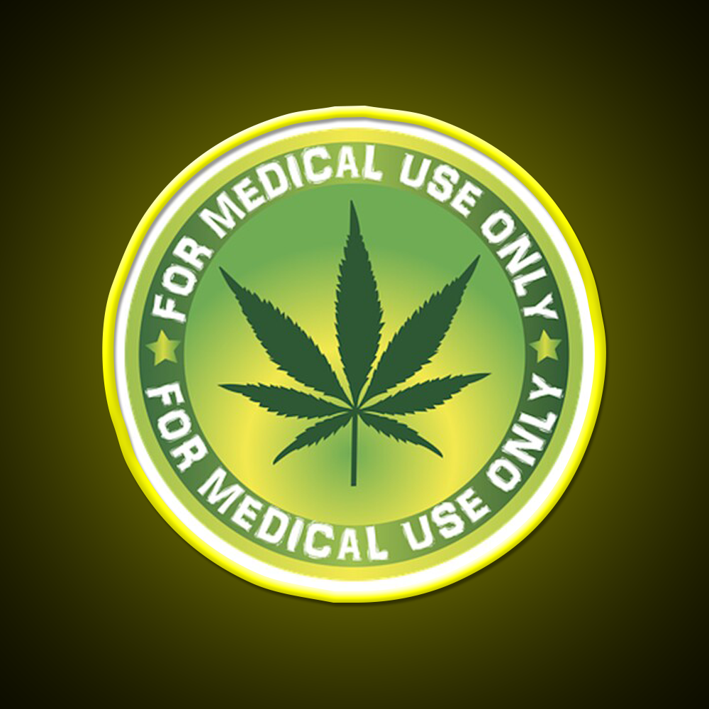 Medical Logo Hemp Inspired Green Leaf Led Neon Sign Rgb Color - LED neon sign view 7