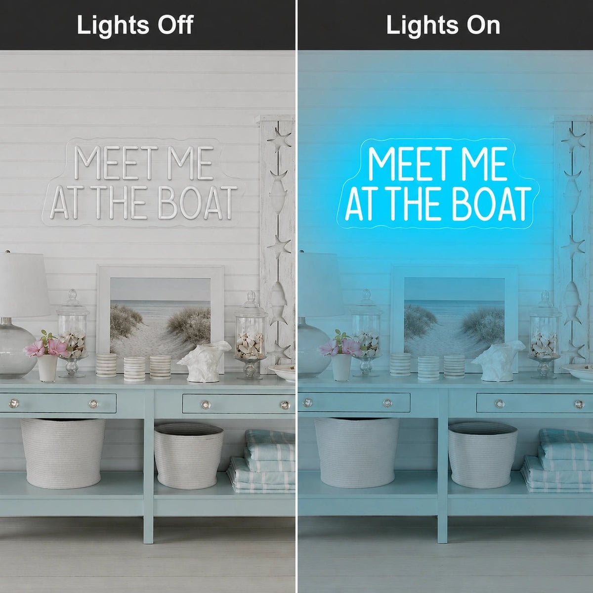 Meet Me At The Boat LED Neon Sign - Shineneon