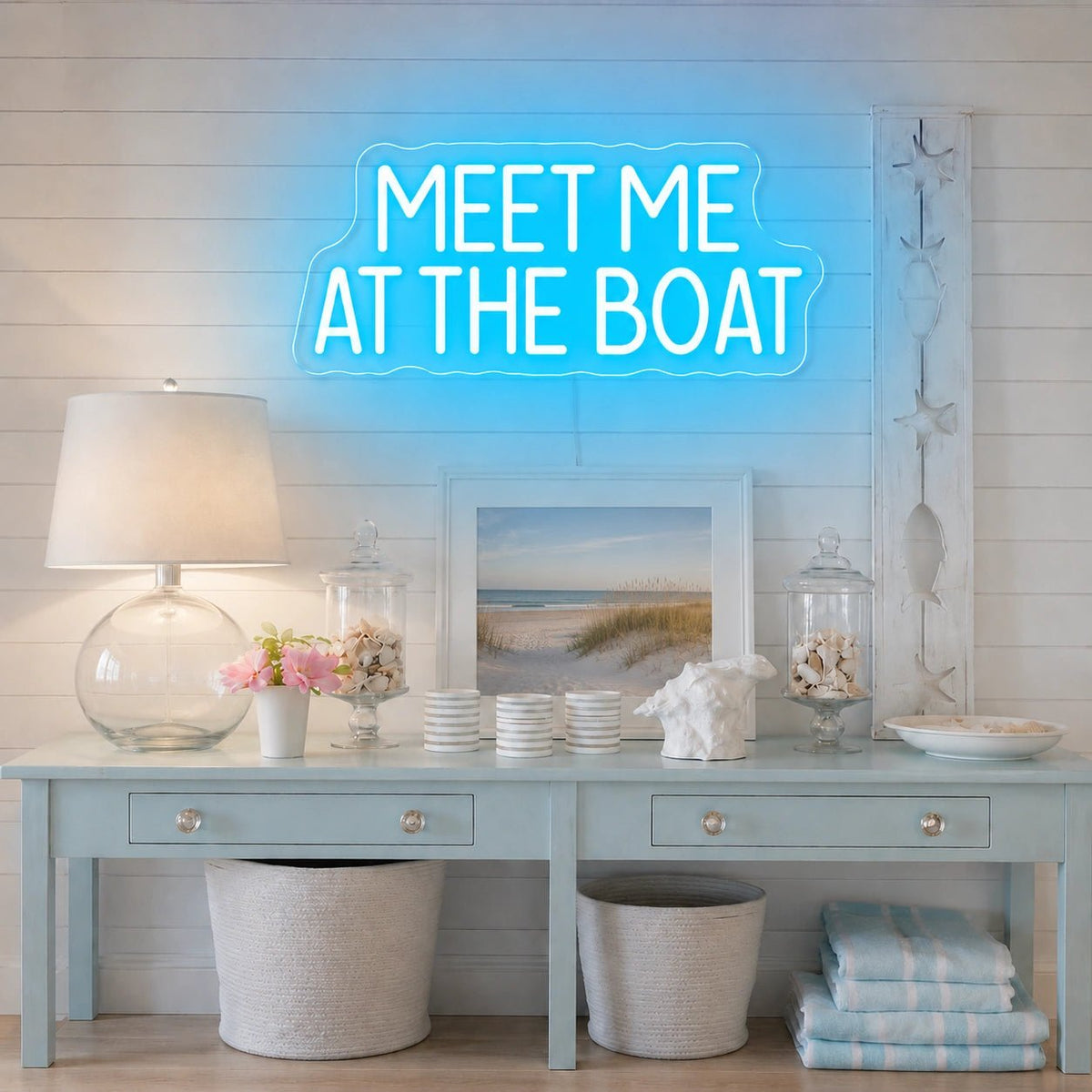 Meet Me At The Boat LED Neon Sign - Shineneon