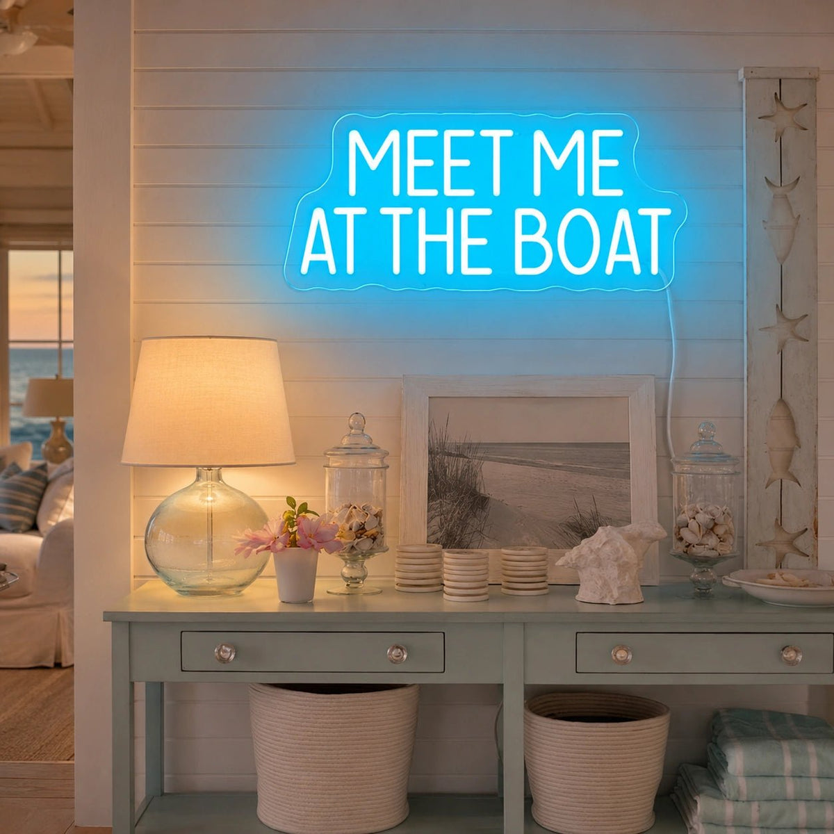 Meet Me At The Boat LED Neon Sign - Shineneon
