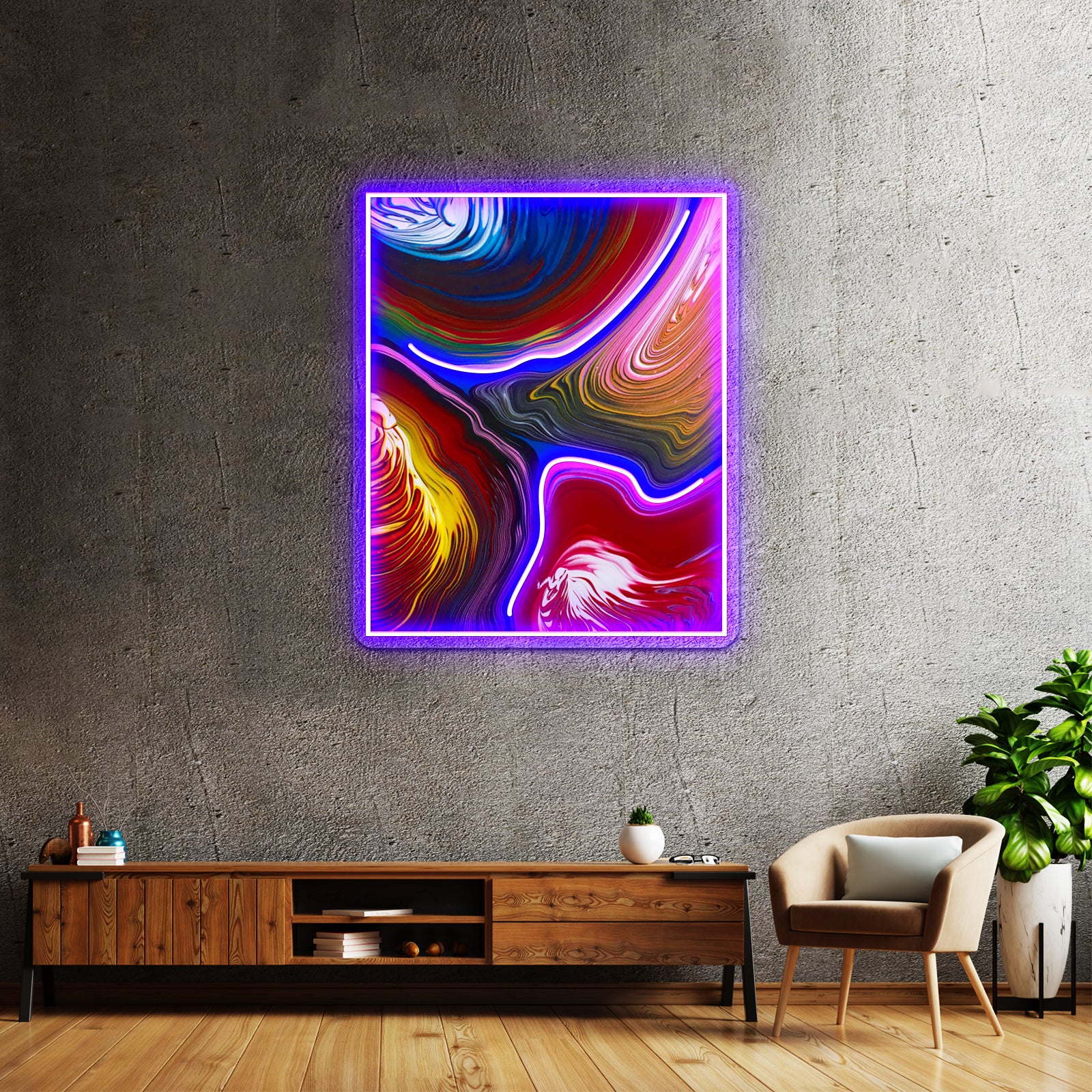 Melt Down Down Town Wall Artwork Neon Signs | Shineneon