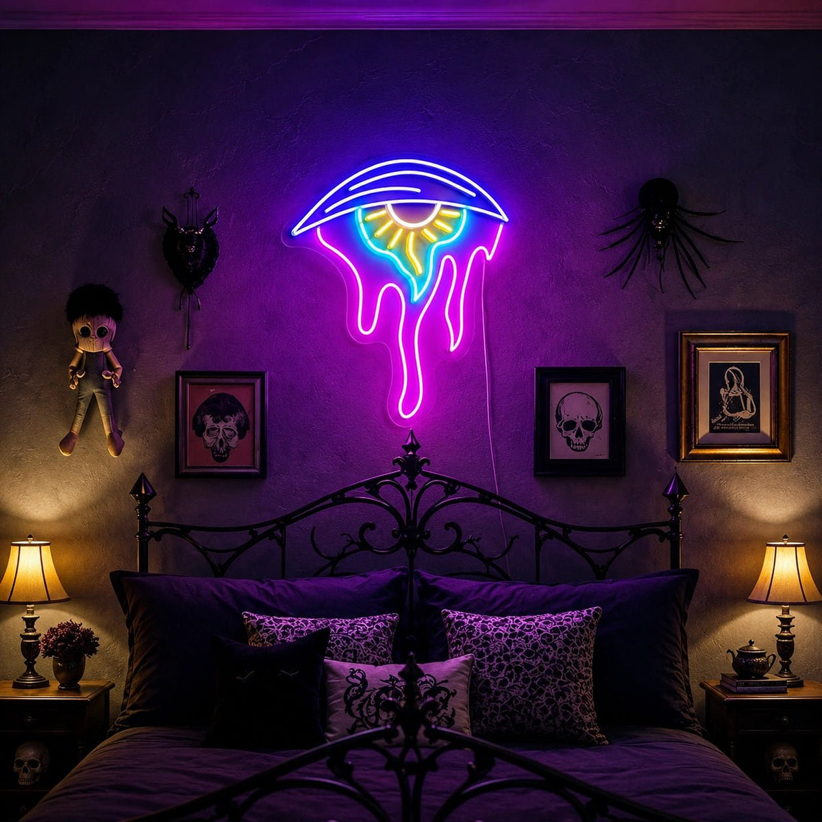 Melting Evil Eye LED Neon Sign - Shineneon
