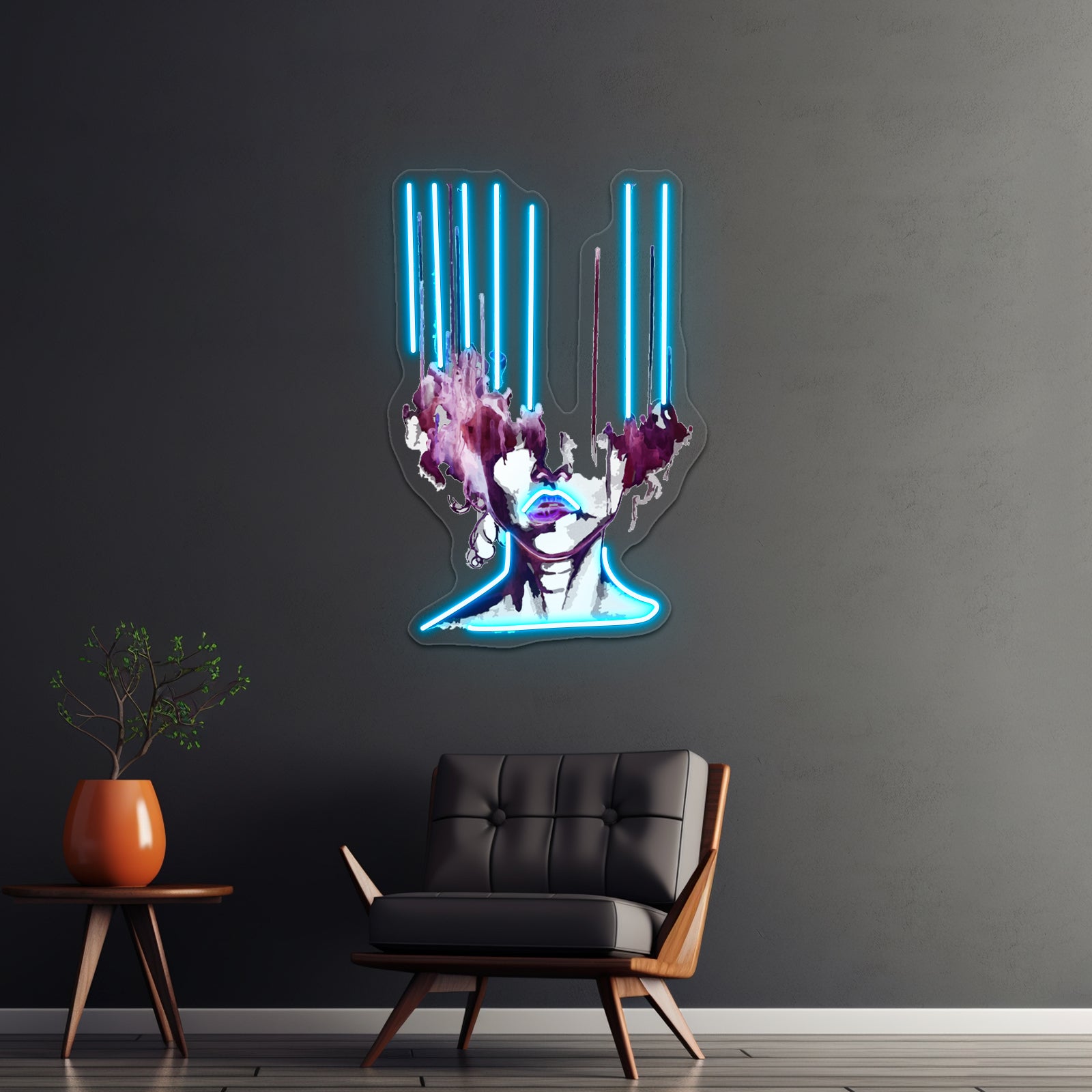 Melting Face Wall Artwork Neon Signs | Shineneon