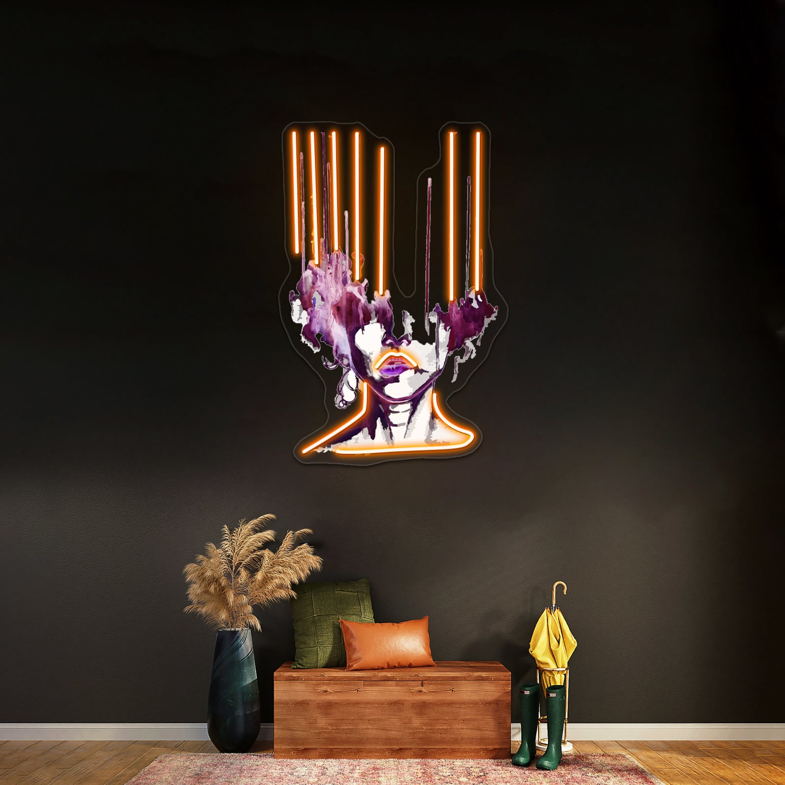 Melting Face Wall Artwork Neon Signs | Shineneon