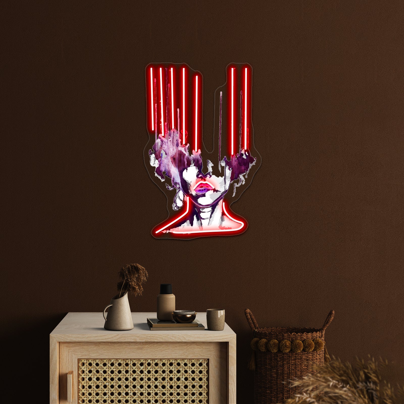 Melting Face Wall Artwork Neon Signs | Shineneon