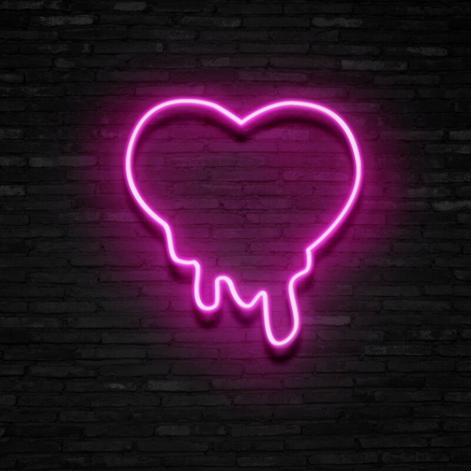 Melting Heart Neon Sign Add A Romantic And Whimsical Vibe | Shineneon