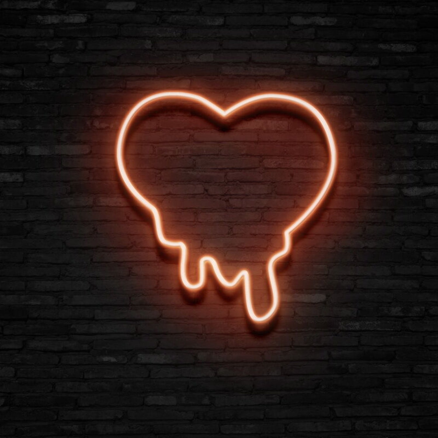 Melting Heart Neon Sign Add A Romantic And Whimsical Vibe | Shineneon