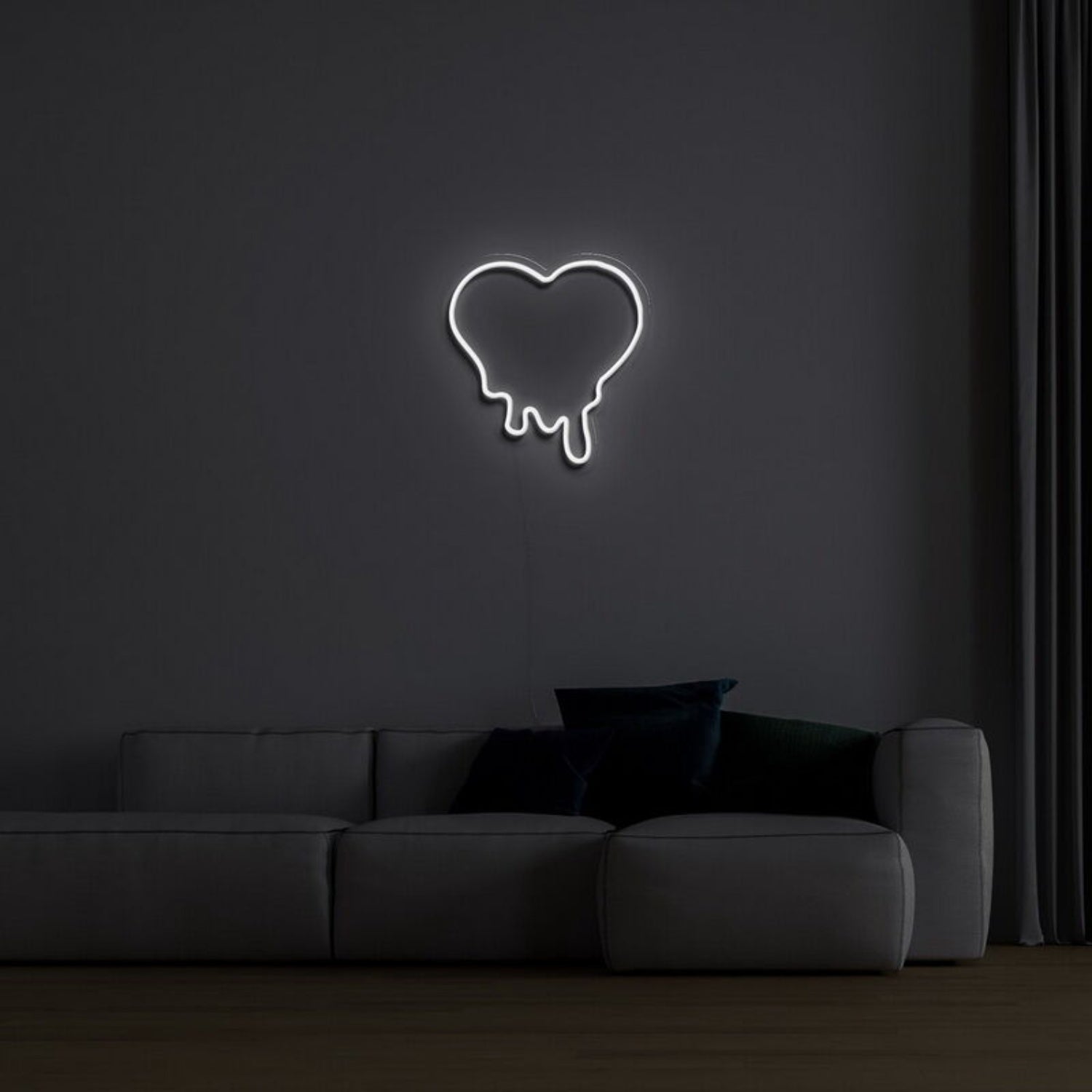 Melting Heart Neon Sign For Unique Love Themed Decor | Shineneon