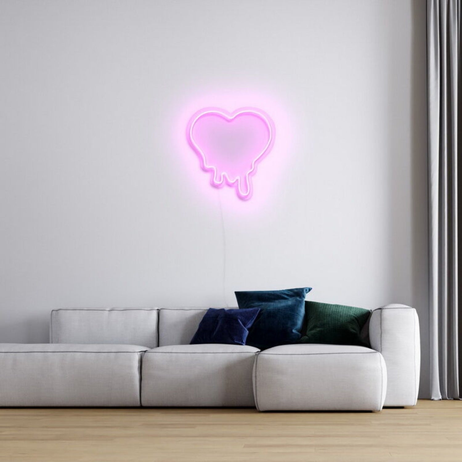 Melting Heart Neon Sign For Unique Love Themed Decor | Shineneon