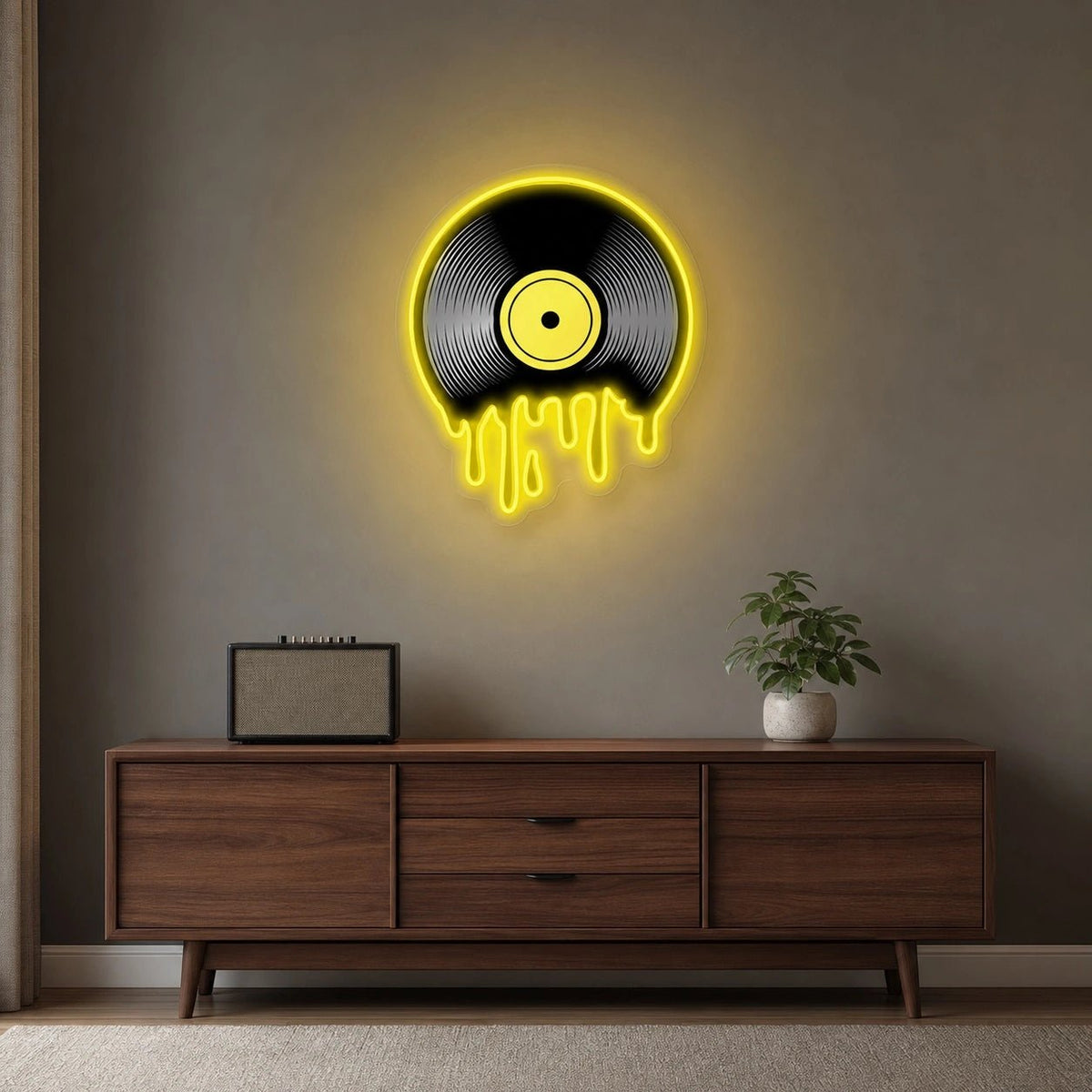Melting Vinyl Record LED Neon Sign - Shineneon