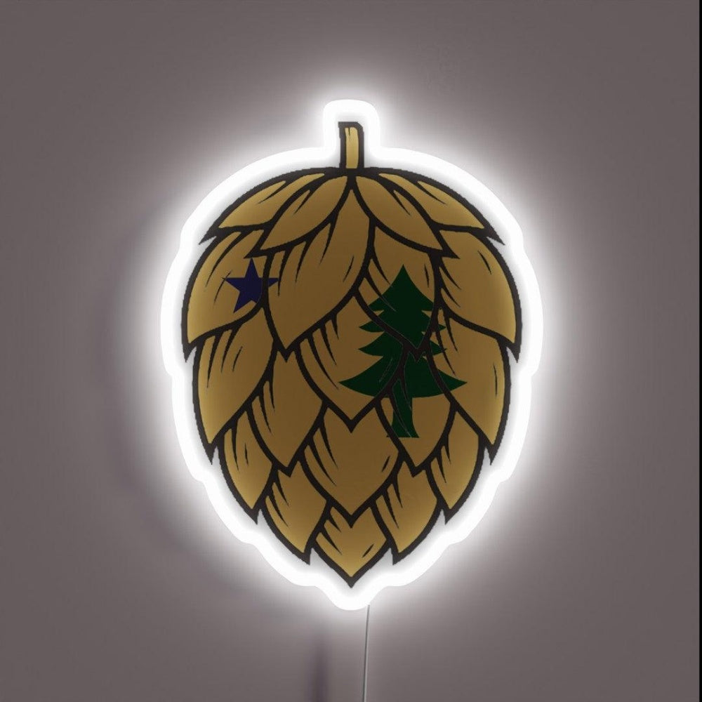 Memorable 1901 Maine State Flag Craft Rgb Led Neon Sign - Custom LED neon sign front view