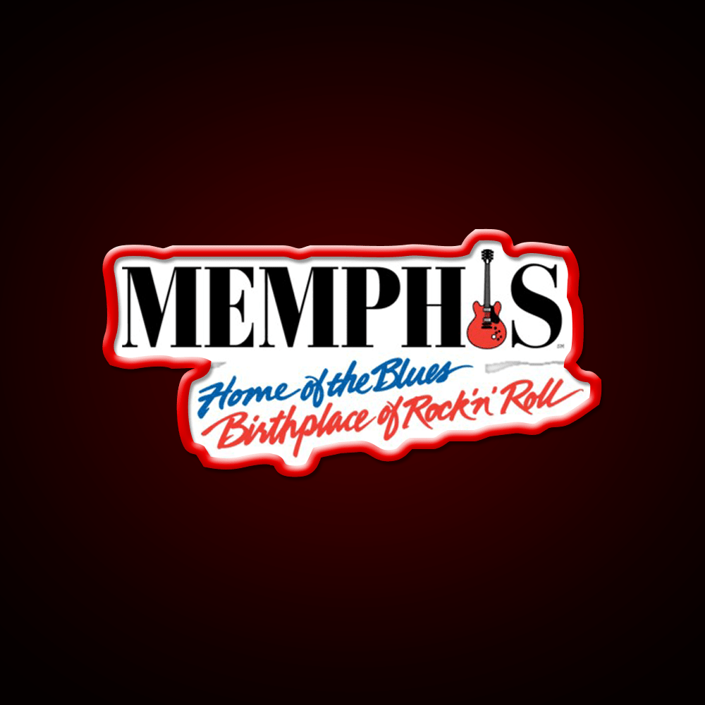 Memphis Home Blues Birthplace Of Rock N Roll Welcome Led Neon Sign Rgb Color - Shineneon