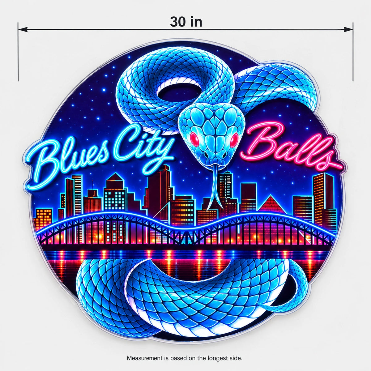 Memphis Python Logo Custom LED Neon Sign | 94954a0c75ccf1aa05d99a2b8311abcc69101fe1c159712884ec4915a32b9f7b | dimensions