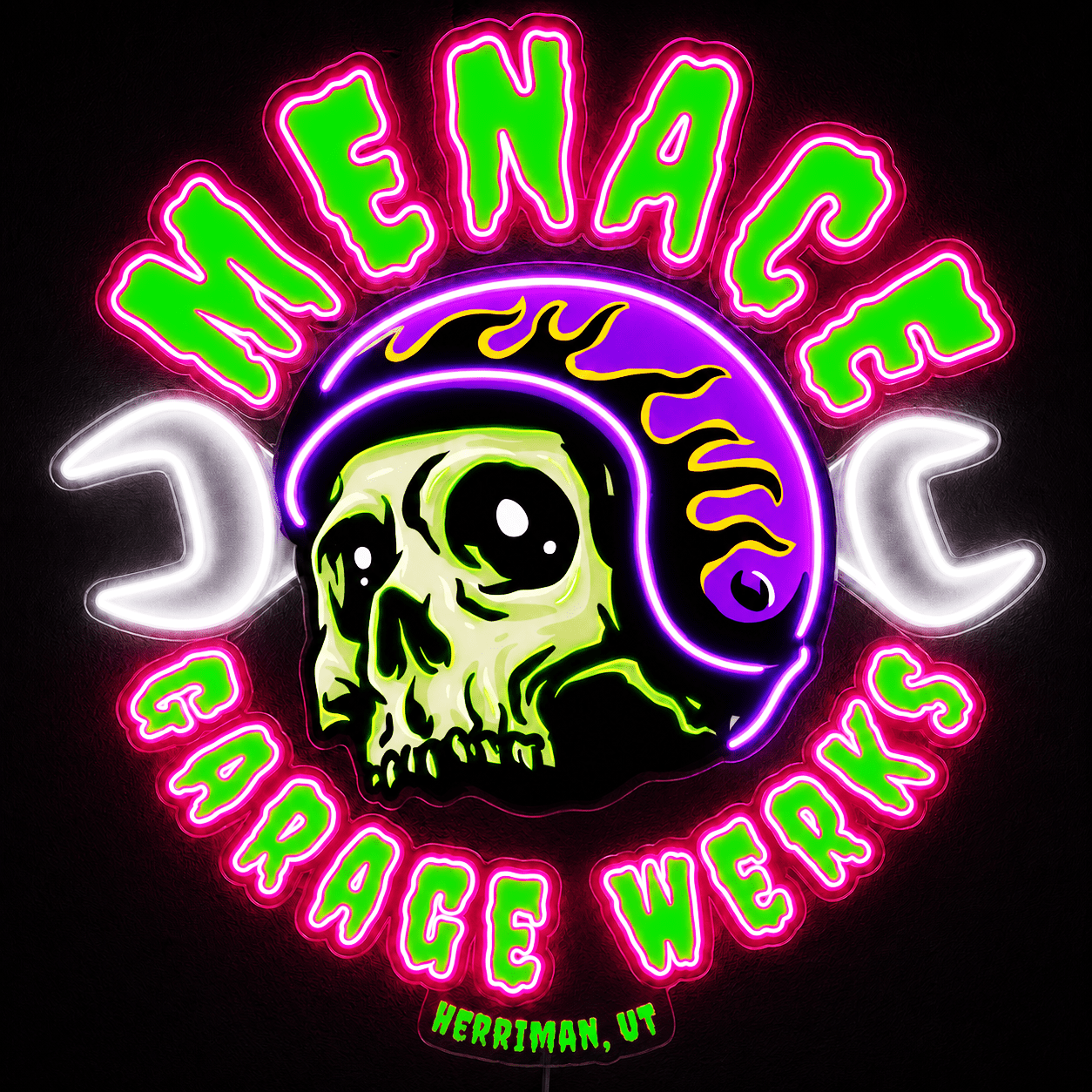 Menace Garage Werks Custom LED Neon Sign - Shineneon