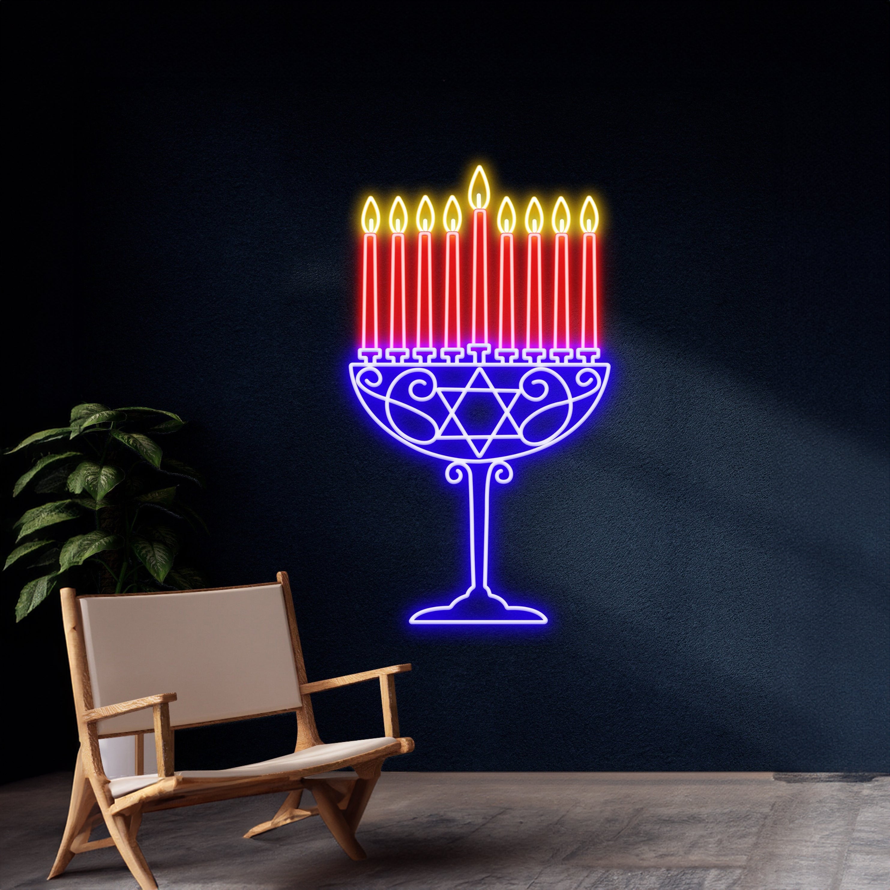 Menorah Neon Sign | Shineneon