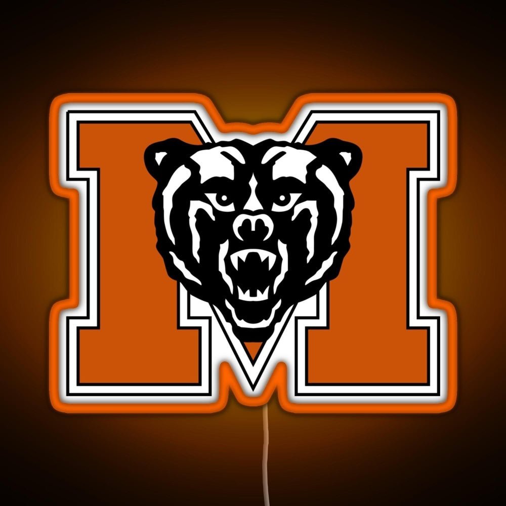 Mercer University Logo Rgb Led Neon Sign Pop Wall Art - Shineneon