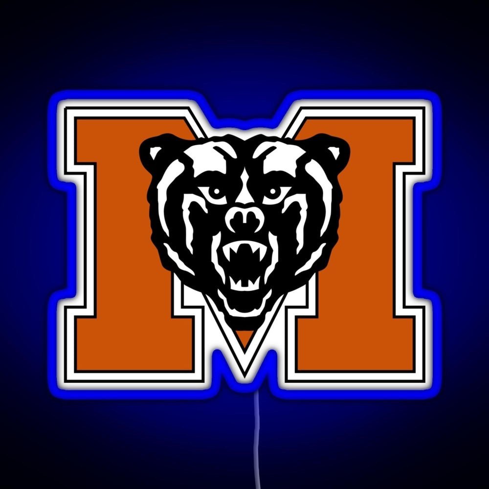 Mercer University Logo Rgb Led Neon Sign Pop Wall Art - Shineneon