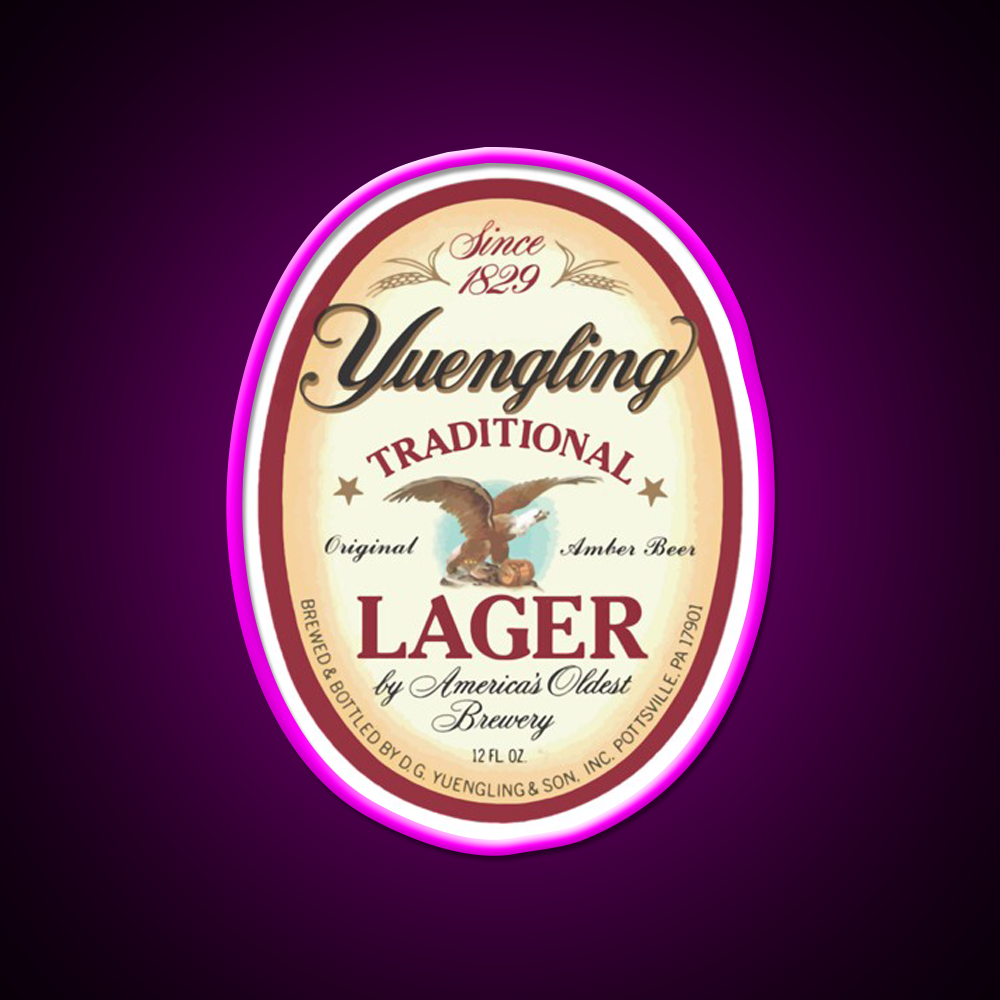 Merchandise Yuengling Lager Beer Bar Decor Led Neon Sign Rgb Color