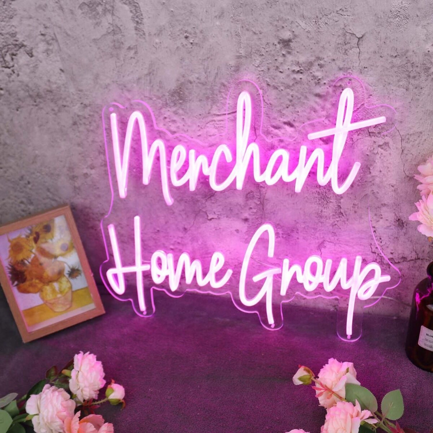 Merchant Home Group Purple Led Neon Sign - Shineneon