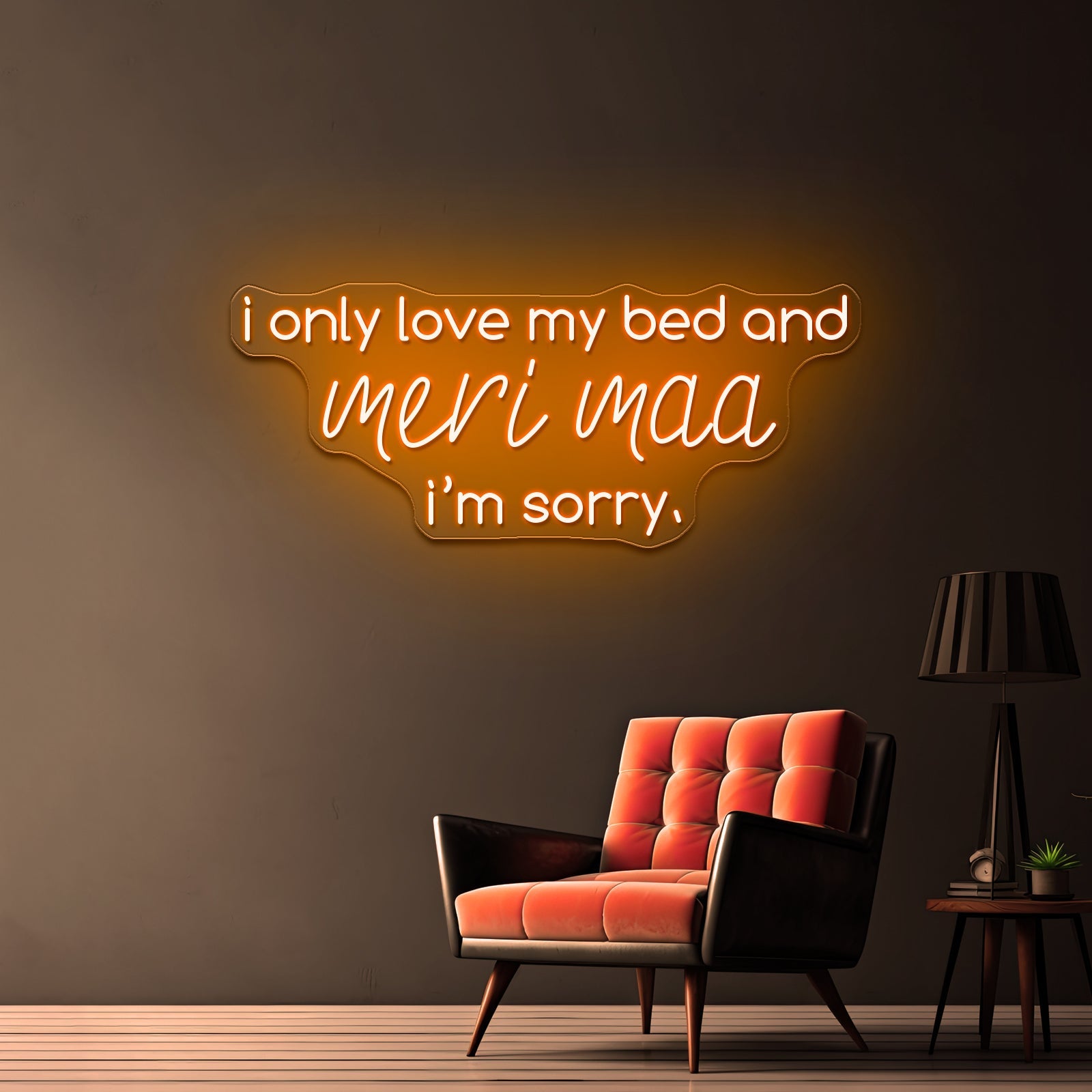 Meri Maa In Gods Plan Artwork Neon Wall Signs - Shineneon