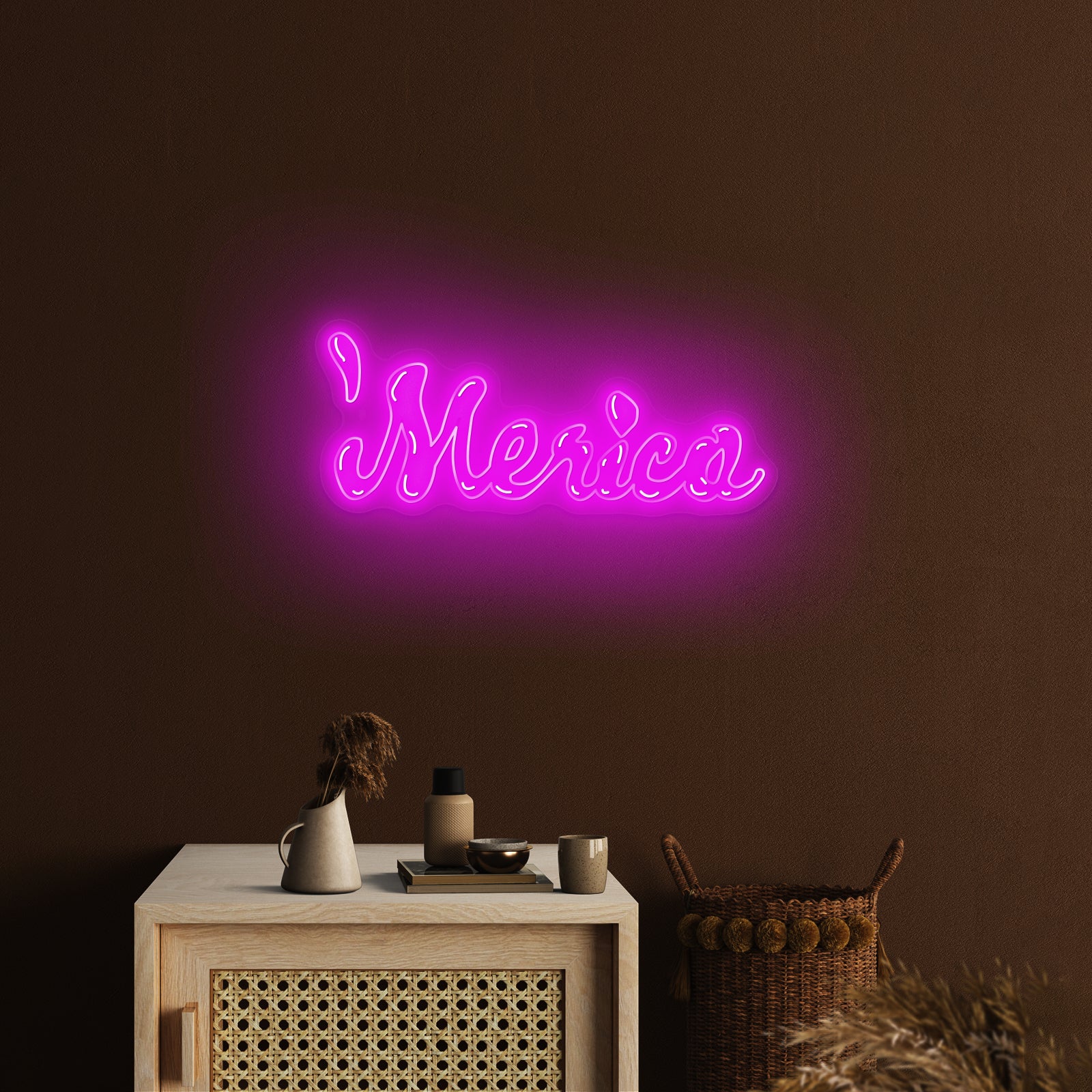 Merica Artwork Neon Sign Wall Art