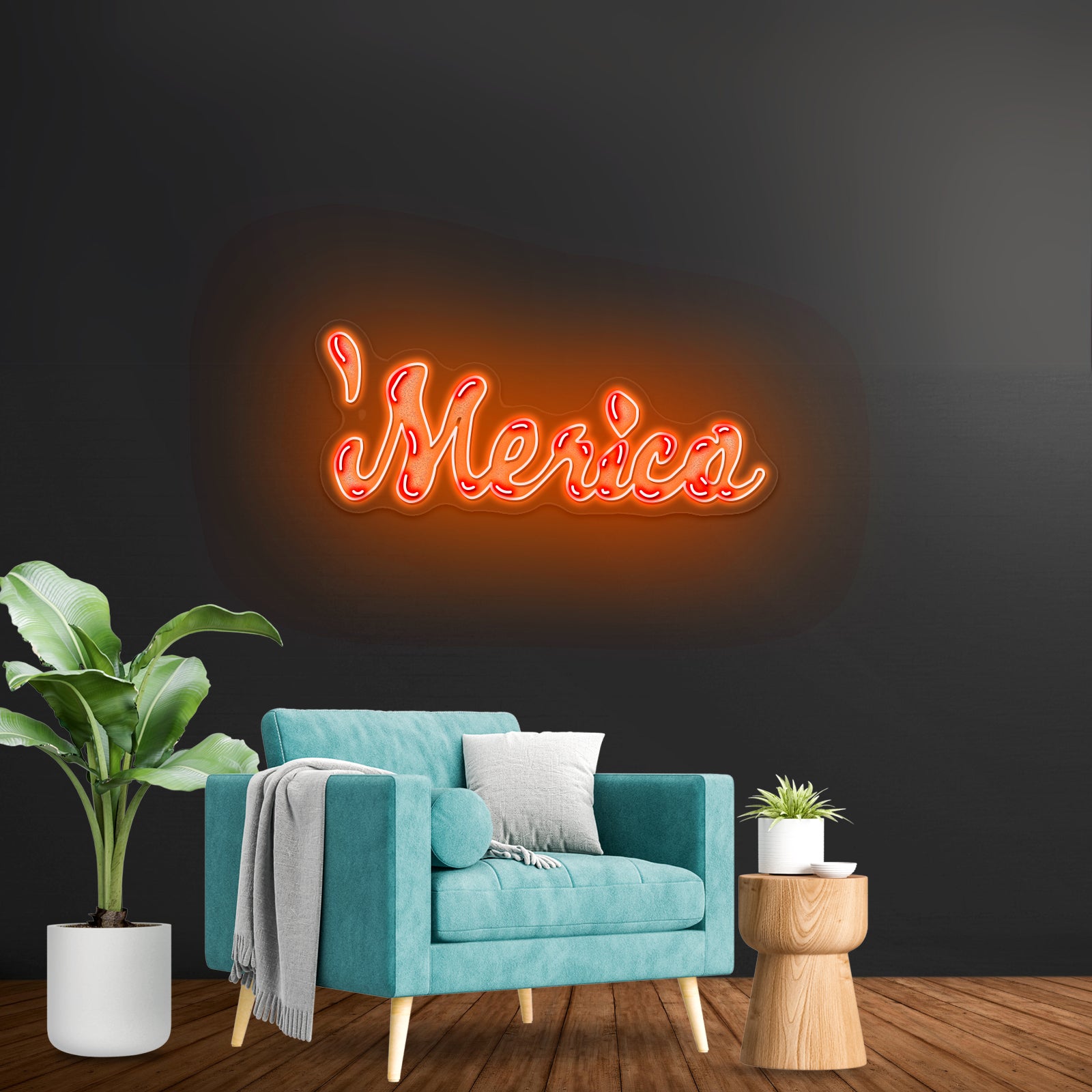 Merica Artwork Neon Sign Wall Art