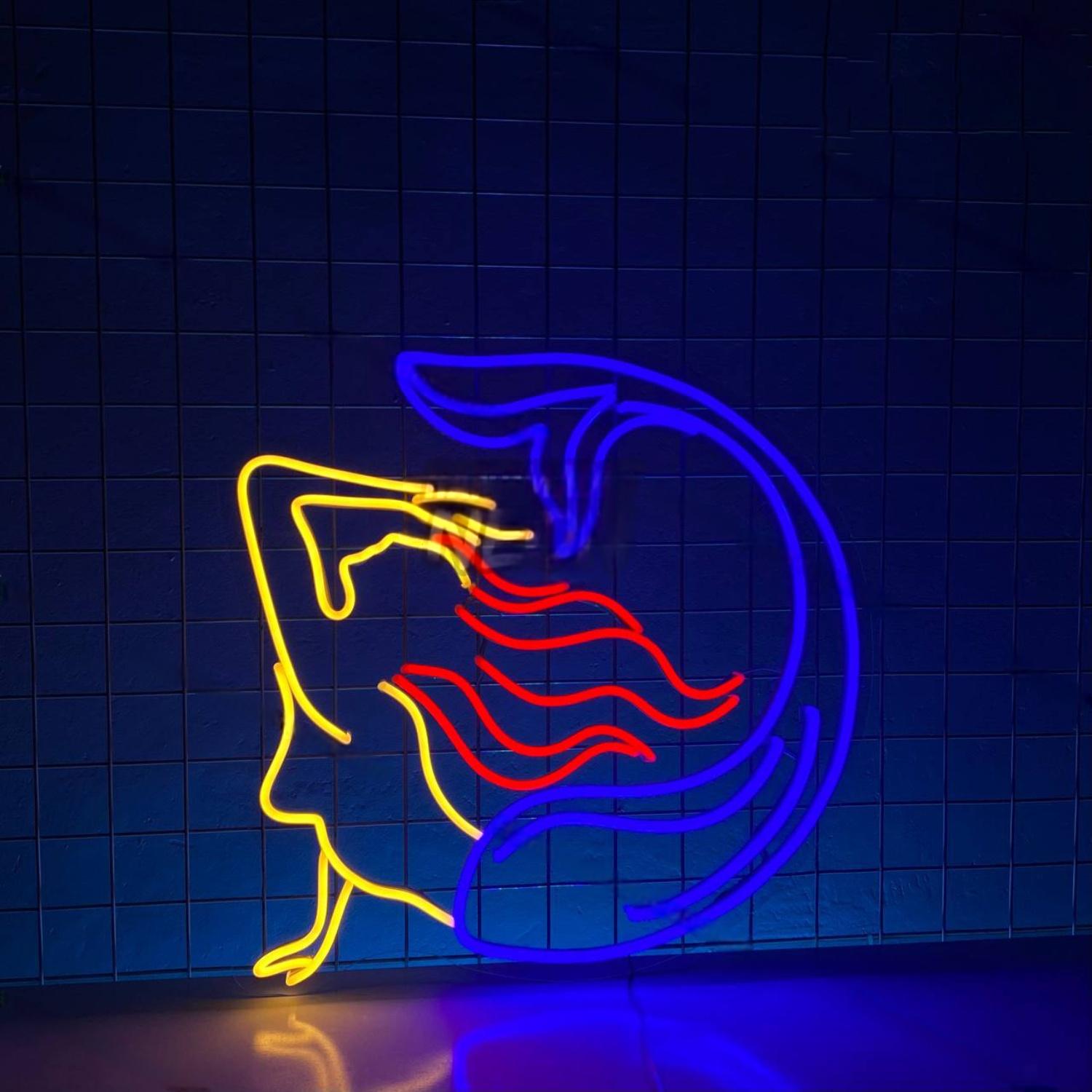 Mermaid Led Neon Sign Ocean Beach Wall Decor | Shineneon