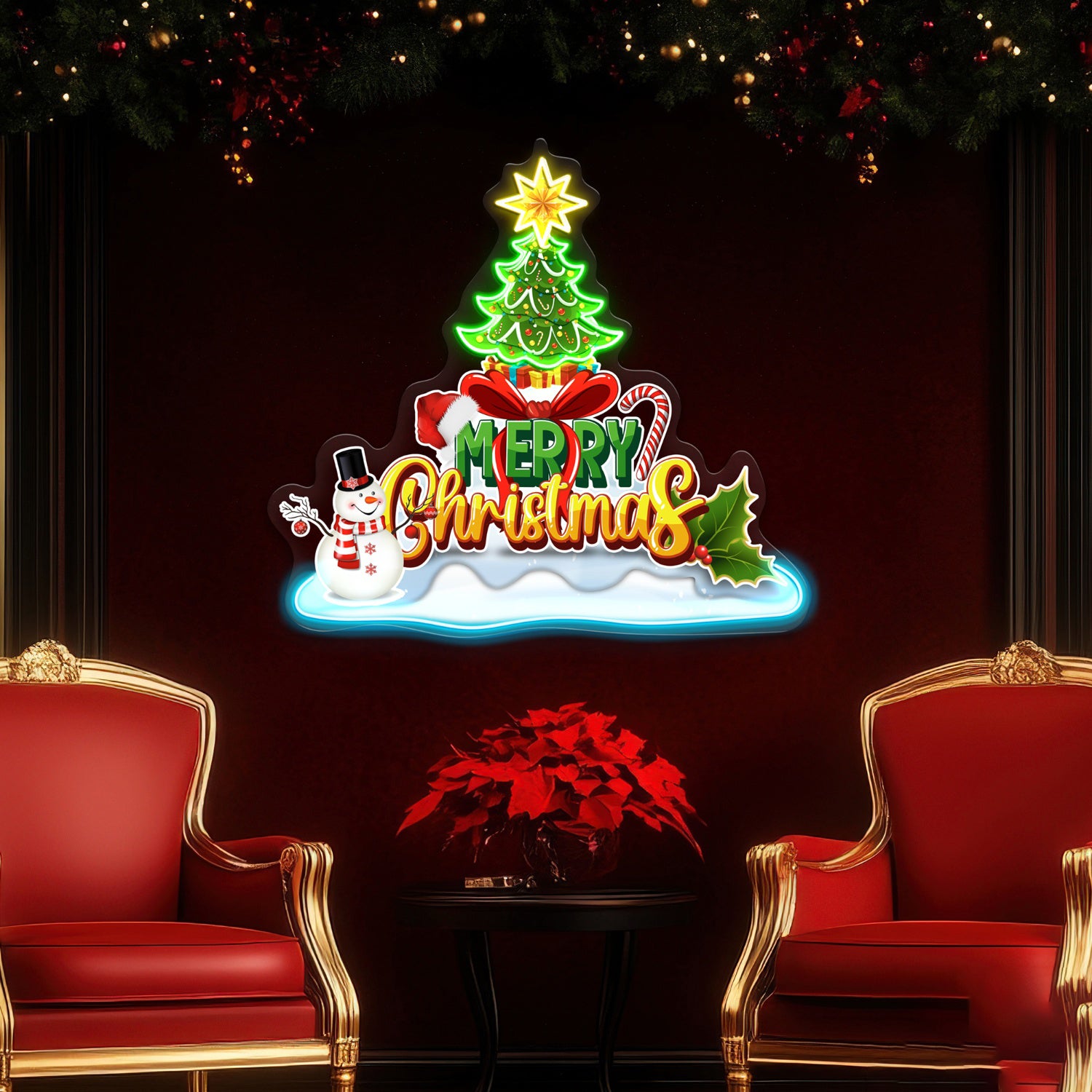 Merry Christmas Acrylic Led Neon Sign | Shineneon